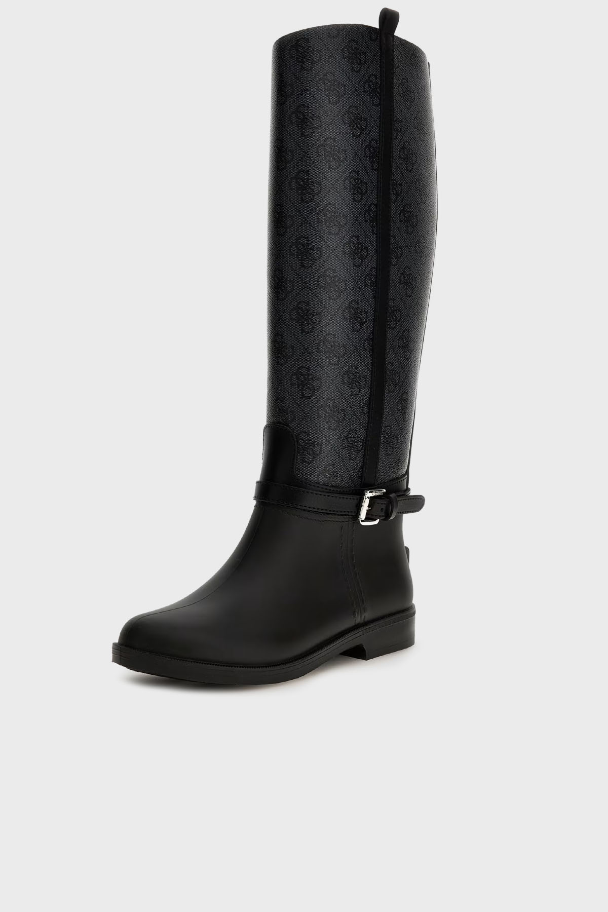 Guess 4G Logolu Kemerli  FL7HORELE11 Kadın Çizme FL7HOR ELE11 BLACK SİYAH