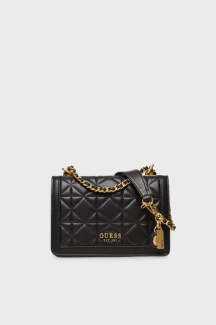 Guess Abey Zincir Detaylı Askılı Mini Bayan Çanta HWQA8558190 BLA SİYAH - Guess