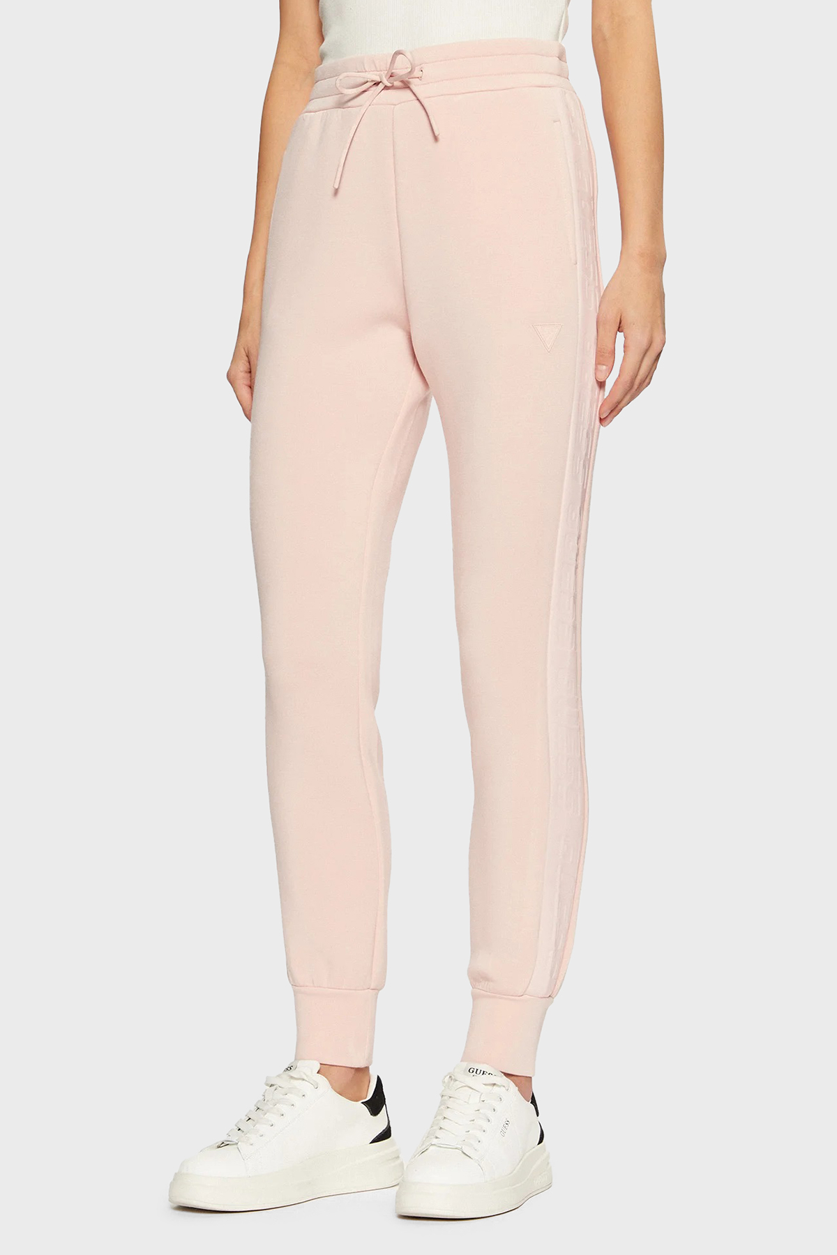 Guess Allie Regular Fit Normal Bel Ribanalı Paça Jogger  V2YB18K7UW2 Kadın Pantolon V2YB18 K7UW2 G6O1 PUDRA