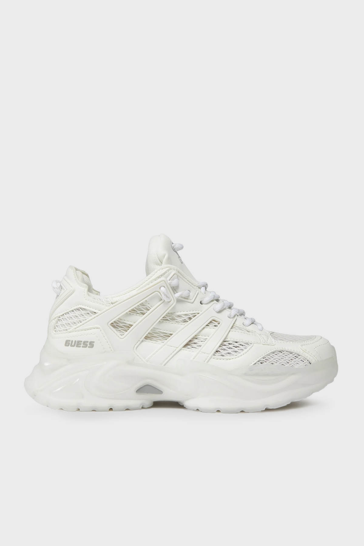 Guess Belluna Kalın Tabanlı Sneaker  FLJBLLELE12 Kadın Ayakkabı FLJBLL ELE12 WHITE BEYAZ