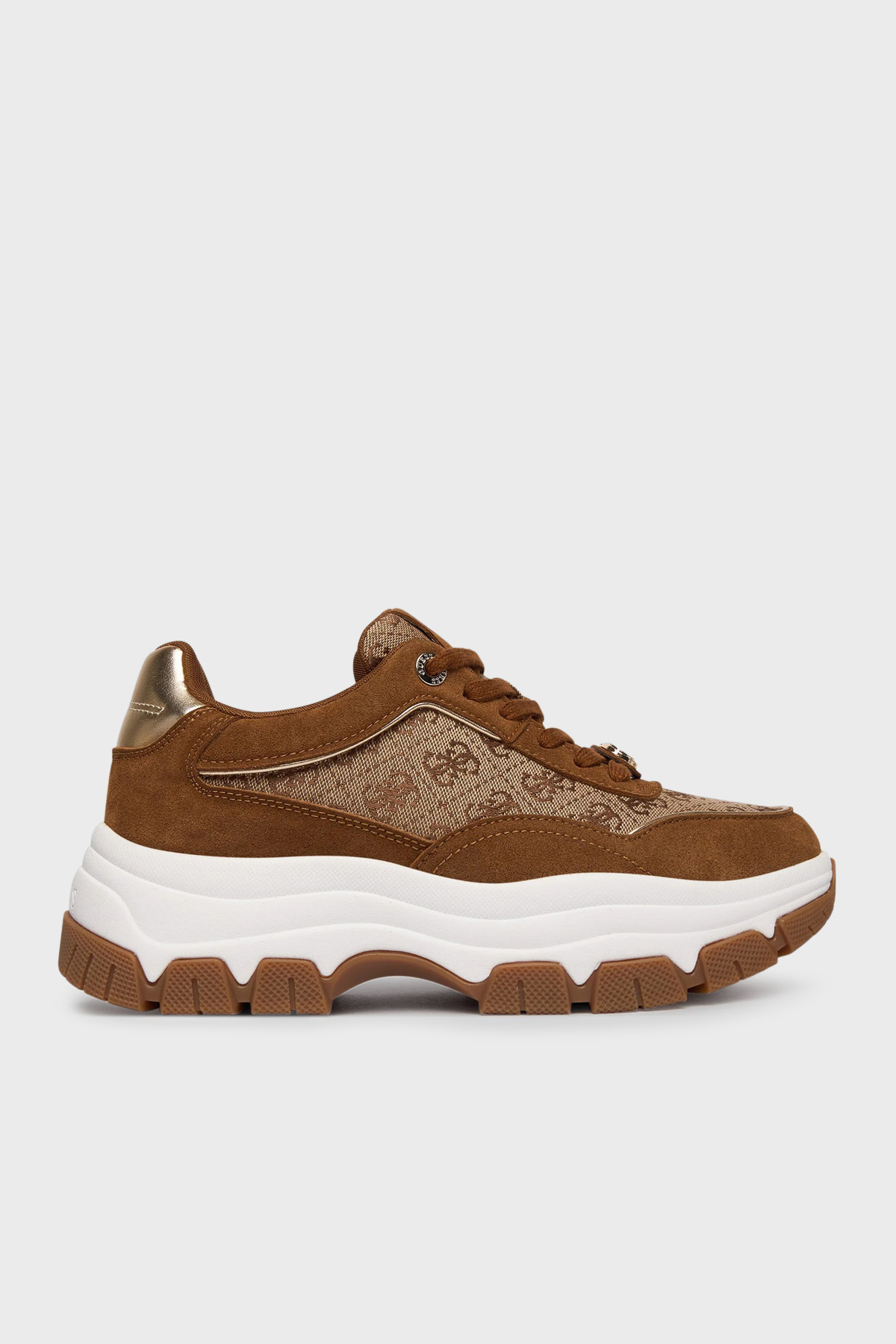 Guess Berrett Logolu Bağcıklı Sneaker  FLPBT3FAL12 Kadın Ayakkabı FLPBT3 FAL12 BEIBR BEJ