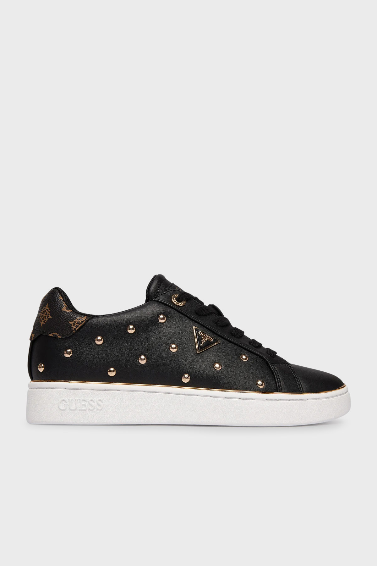 Guess Bonitah Logolu Sneaker  FLPBONELE12 Kadın Ayakkabı FLPBON ELE12 BLACK SİYAH