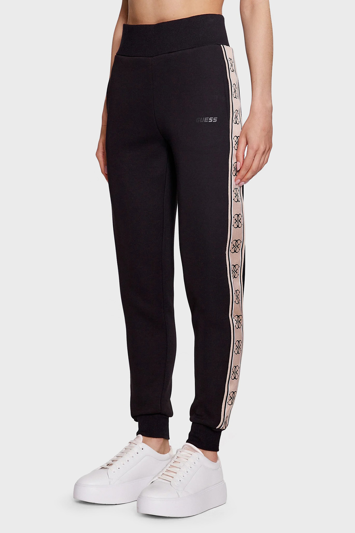Guess Britney Pamuklu Regular Fit Cepli Jogger  V2YB15KB3P2 Kadın Pantolon V2YB15KB3P2 JBLK SİYAH