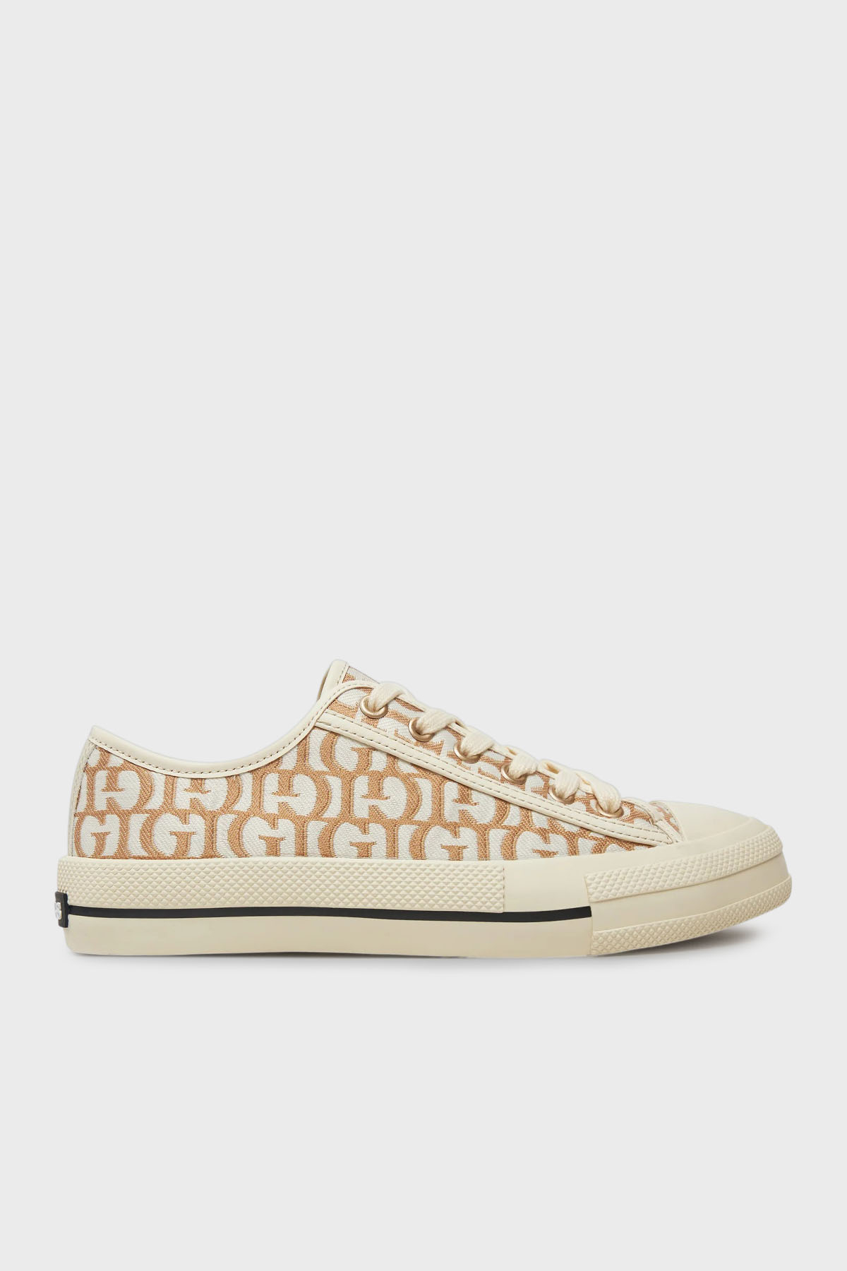 Guess Carey Logolu Bağcıklı Sneaker  FLPCARFAL12 Kadın Ayakkabı FLPCAR FAL12 GOLD ALTIN