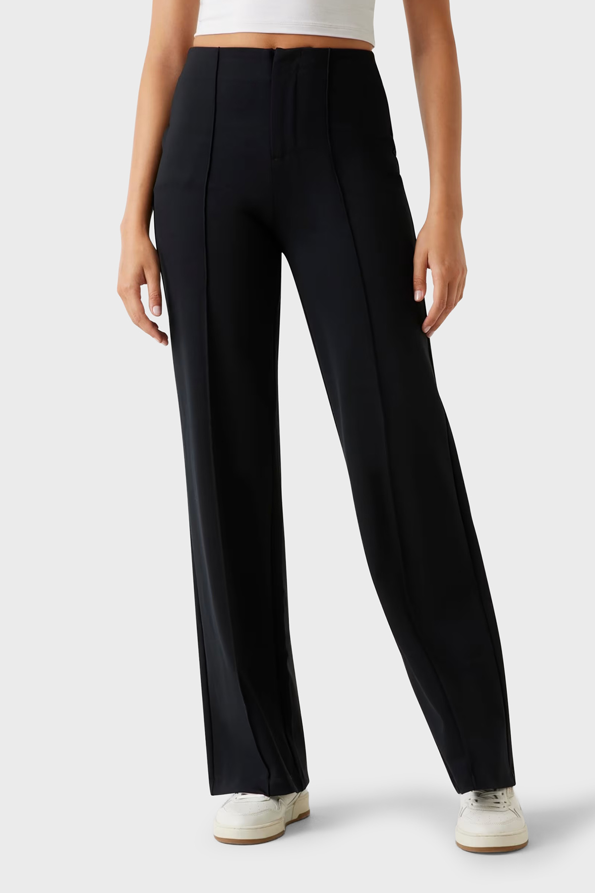 Guess Carla Çimalı Regular Fit Yüksek Bel Jogger  V5YB11KCX42 Kadın Pantolon V5YB11 KCX42 JBLK SİYAH