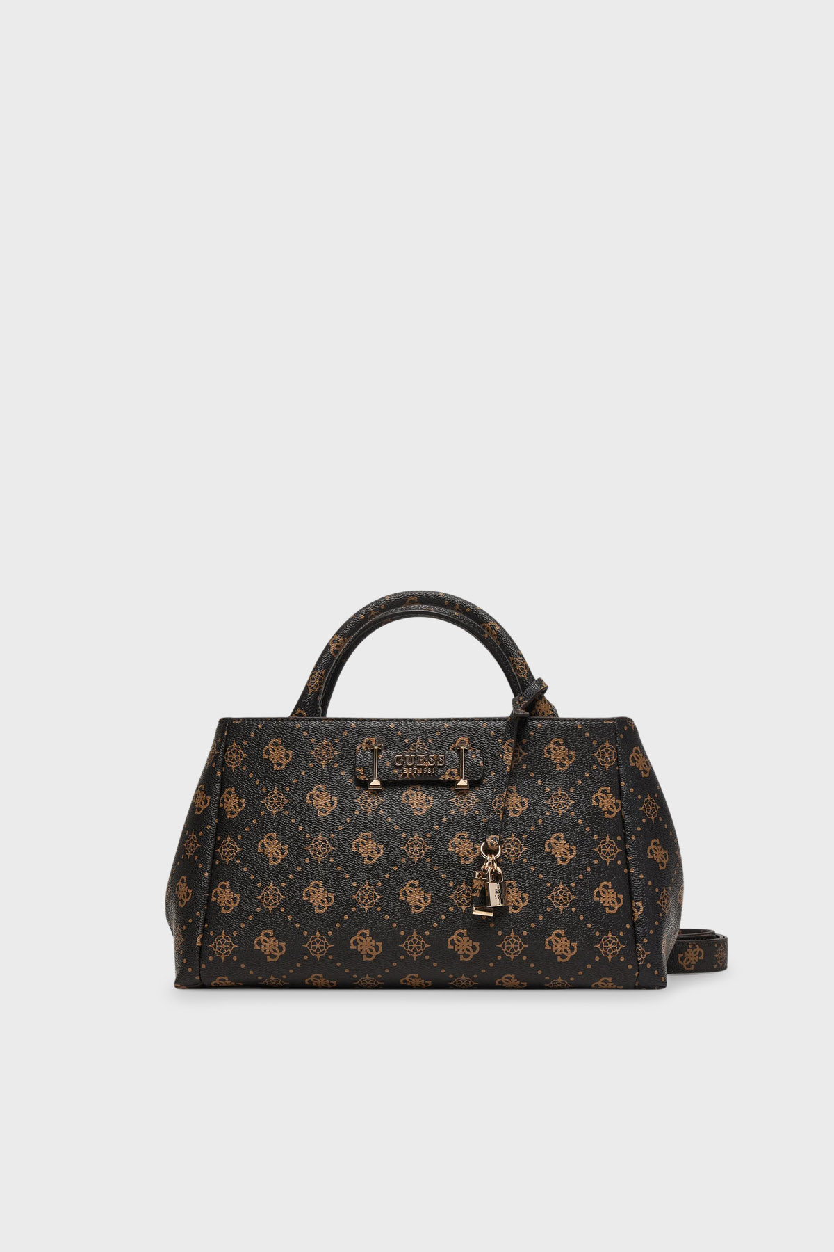 Guess Carrie Logo Çıkarılabilir Askılı  HWGP9898060 Kadın Çanta HWGP98 98060 ESL KAHVE