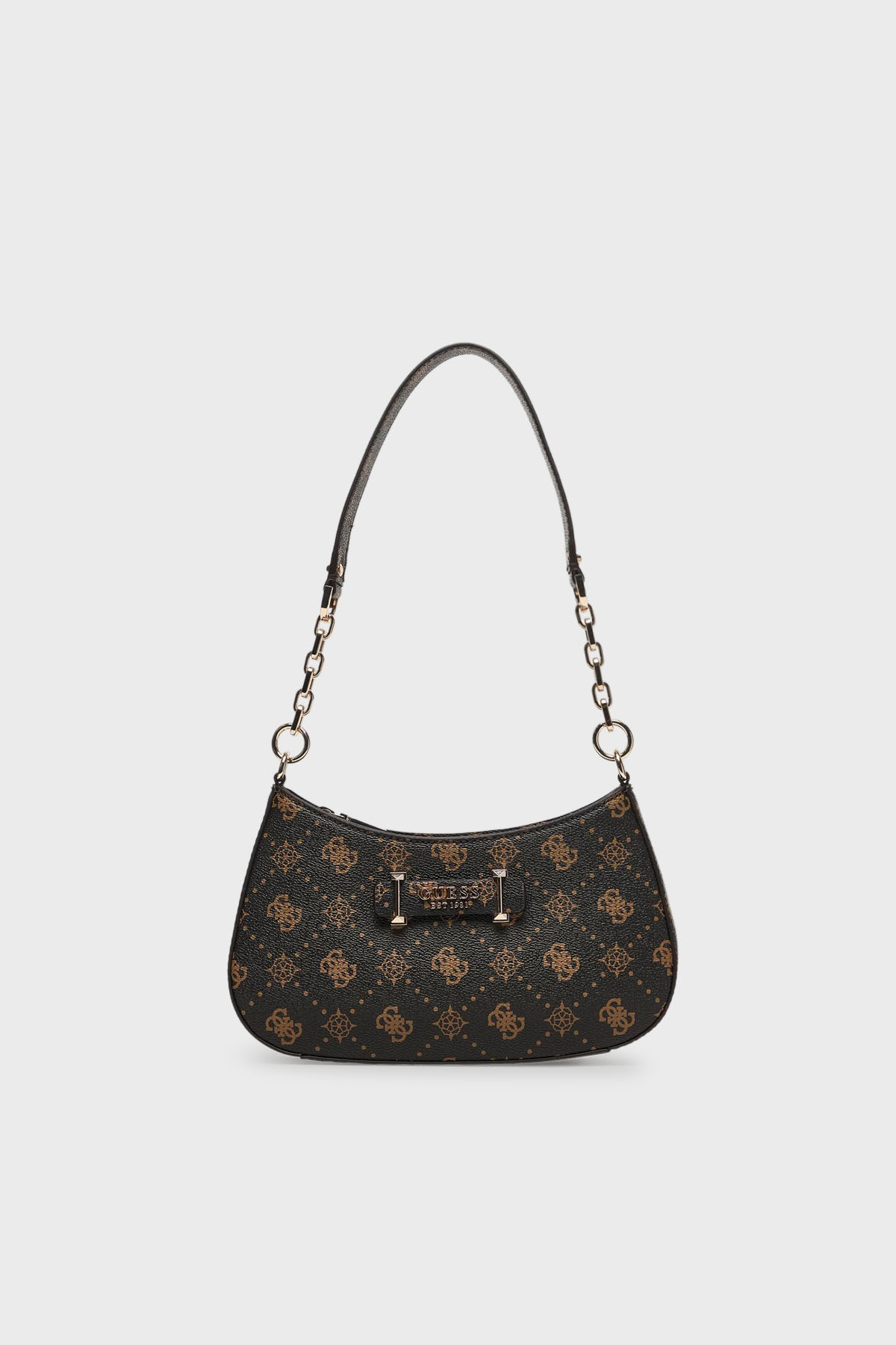 Guess Carrie Logo Sabit Askılı  HWGP9898180 Kadın Çanta HWGP98 98180 ESL KAHVE