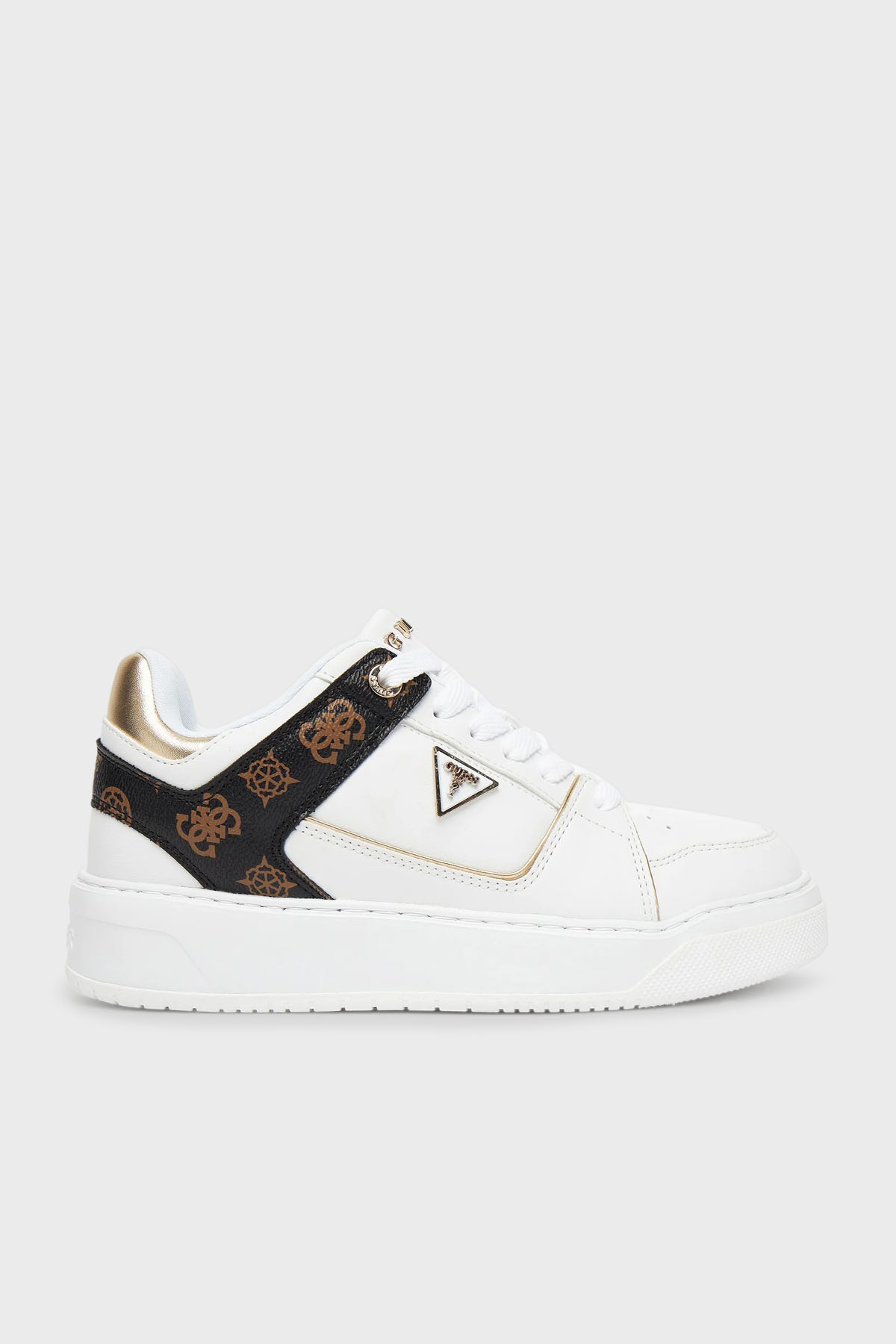Guess Delove 4G Logolu Sneaker  FLTDELFAL12 Kadın Ayakkabı FLTDEL FAL12 WHITE BEYAZ