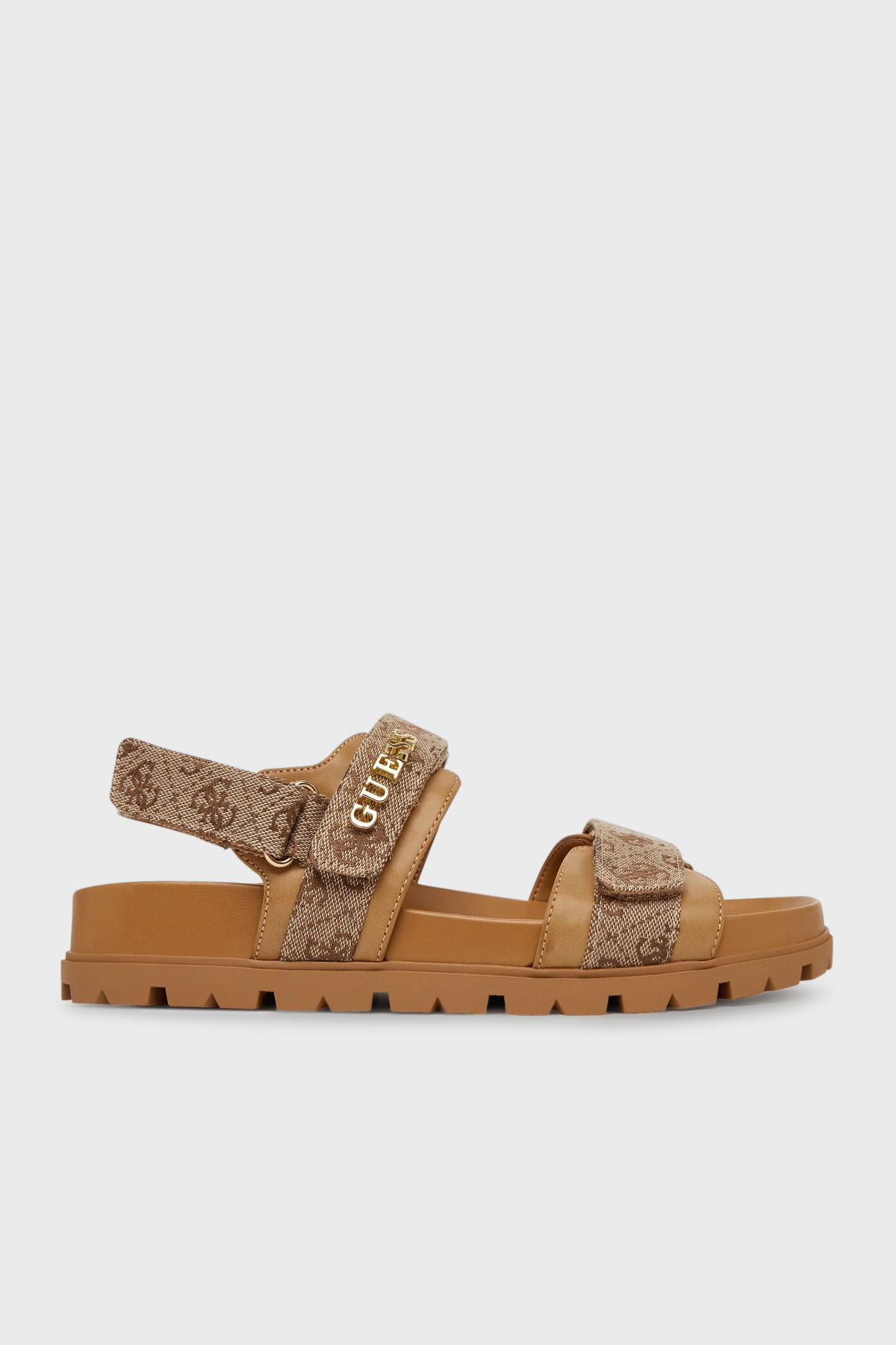 Guess Florizi Logolu Cırt Cırtlı  FLPZY2FAL03 Kadın Sandalet FLPZY2 FAL03 BEIBR BEJ