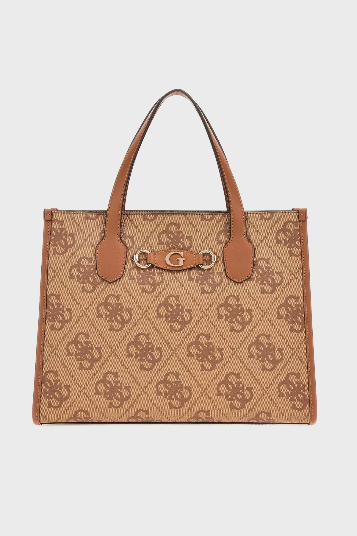 Guess Izzy 4G Logolu Çıkarılabilir Askılı Büyük  HWOS8654220 Kadın Çanta HWOS86 54220 LTL KAHVE