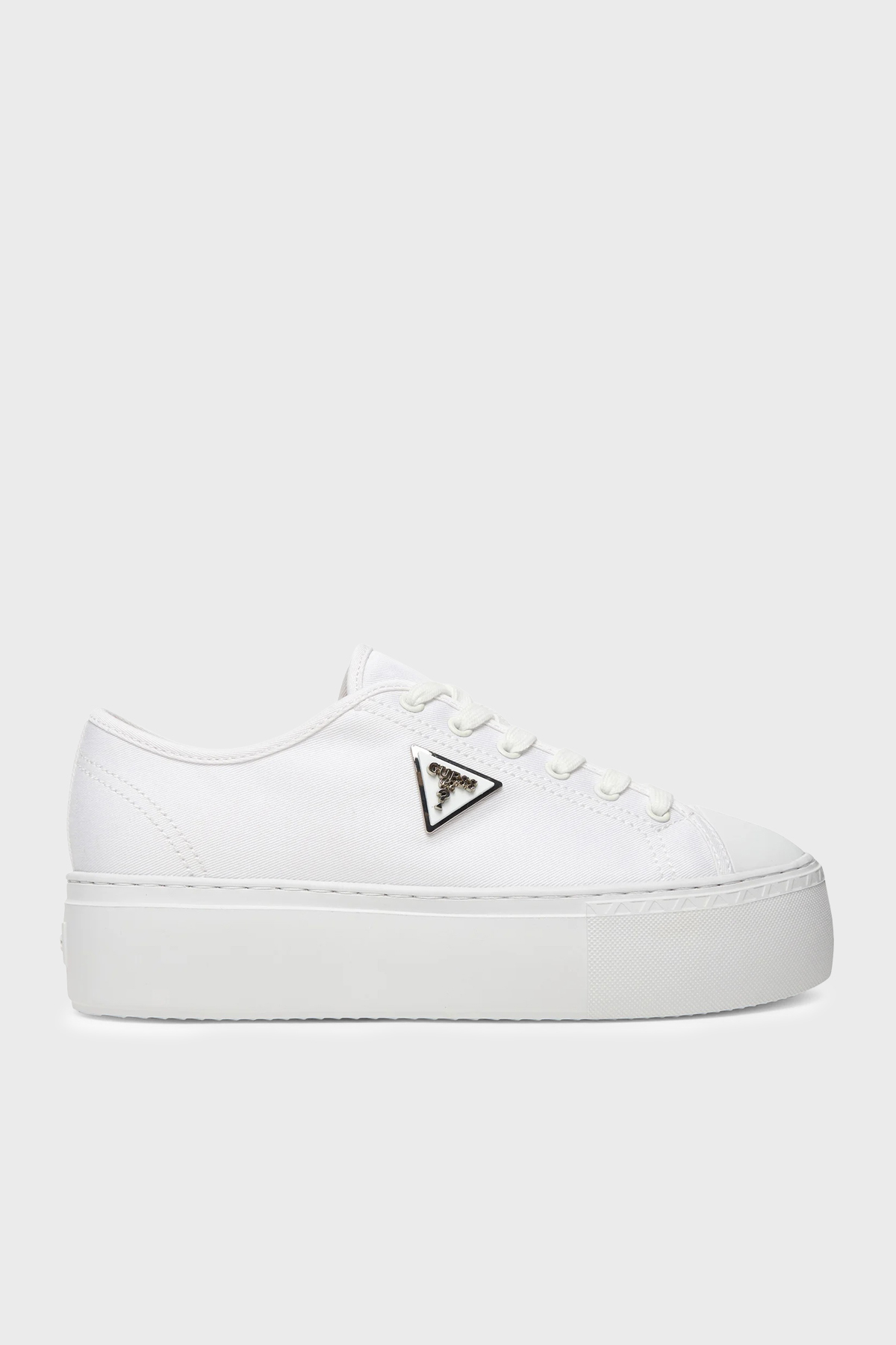 Guess Joezi Logolu Kalın Tabanlı Sneaker  FLJJZ3FAB12 Kadın Ayakkabı FLJJZ3 FAB12 WHITE BEYAZ