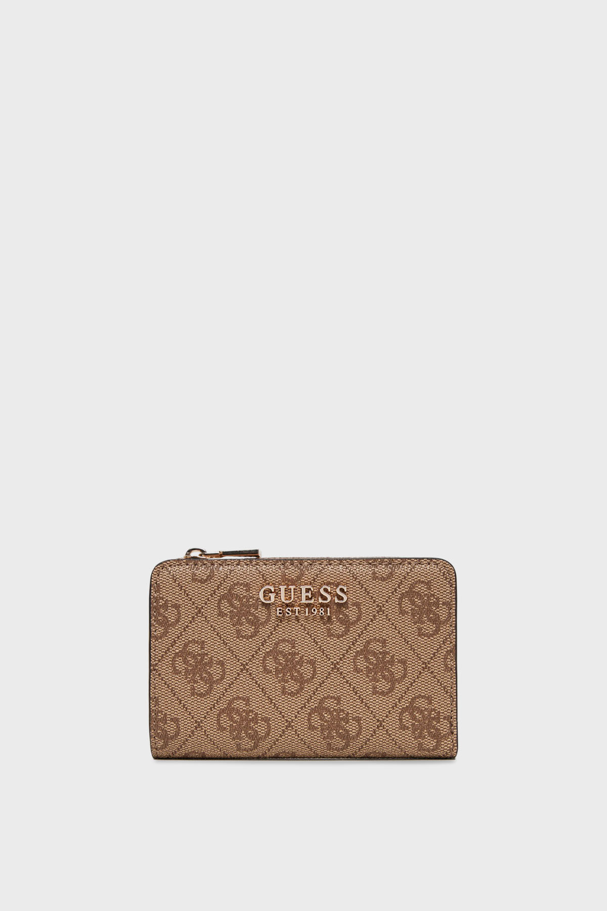 Guess Laurel 4G Logolu Fermuarlı  SWSG7459156 Kadın Cüzdan SWSG74 59156 LTL KAHVE