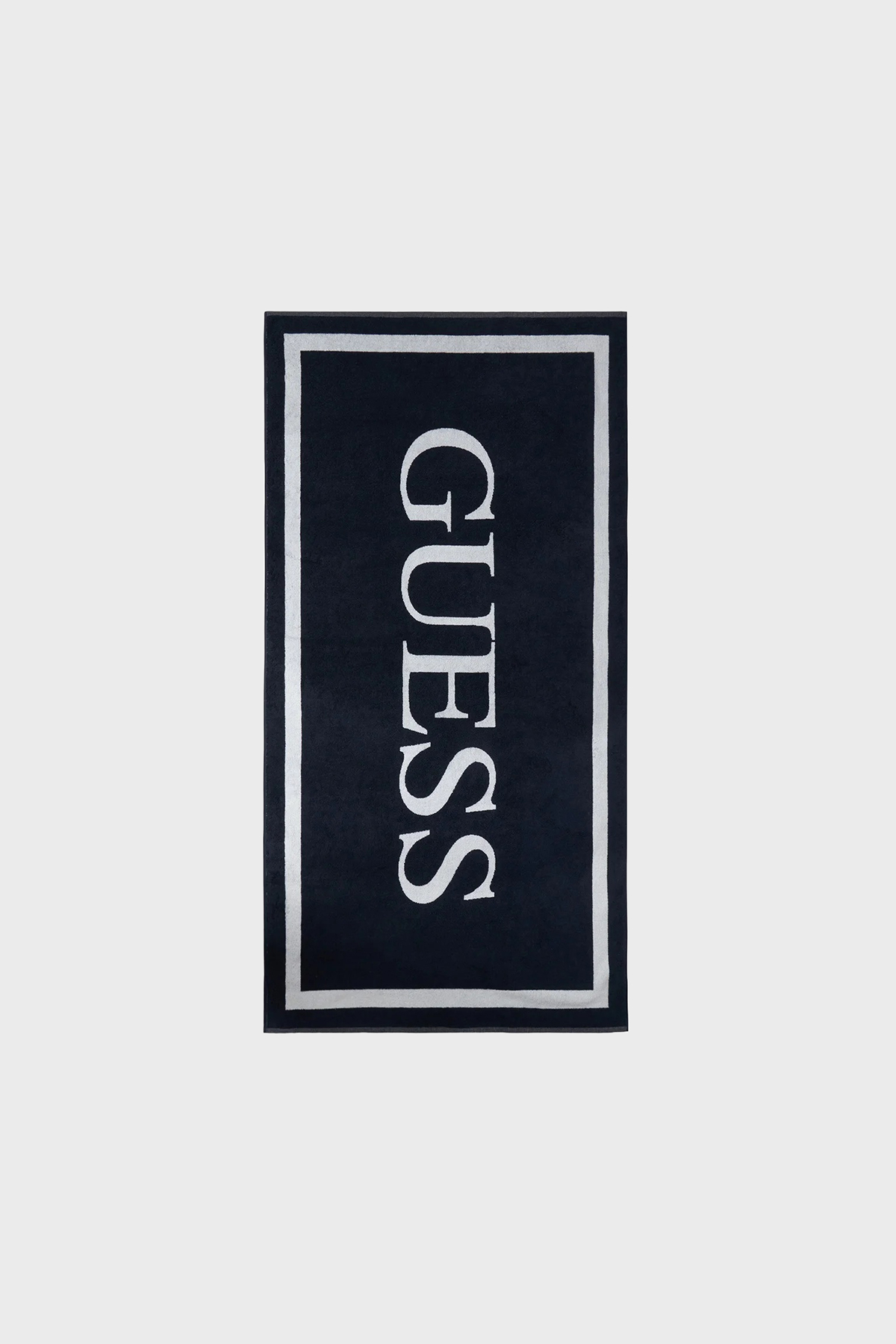 Guess Logolu % 100 Pamuk 100 x 180 cm  E5GZ13SG00P Kadın Plaj Havlusu E5GZ13 SG00P A73L Lacivert Beyaz