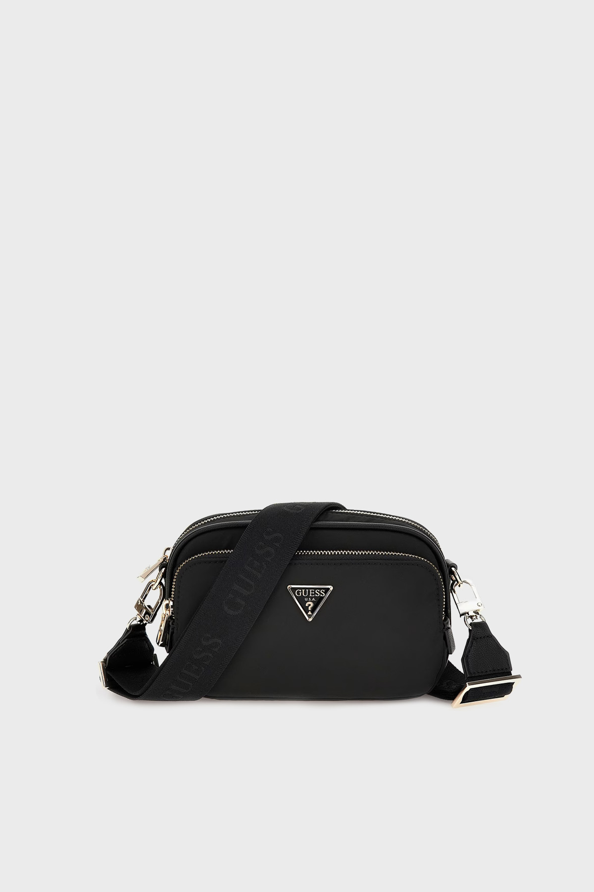 Guess Logolu Çıkarılabilir Askılı Eco Gemma Kadın Çanta HWEYG839572 BLA SİYAH