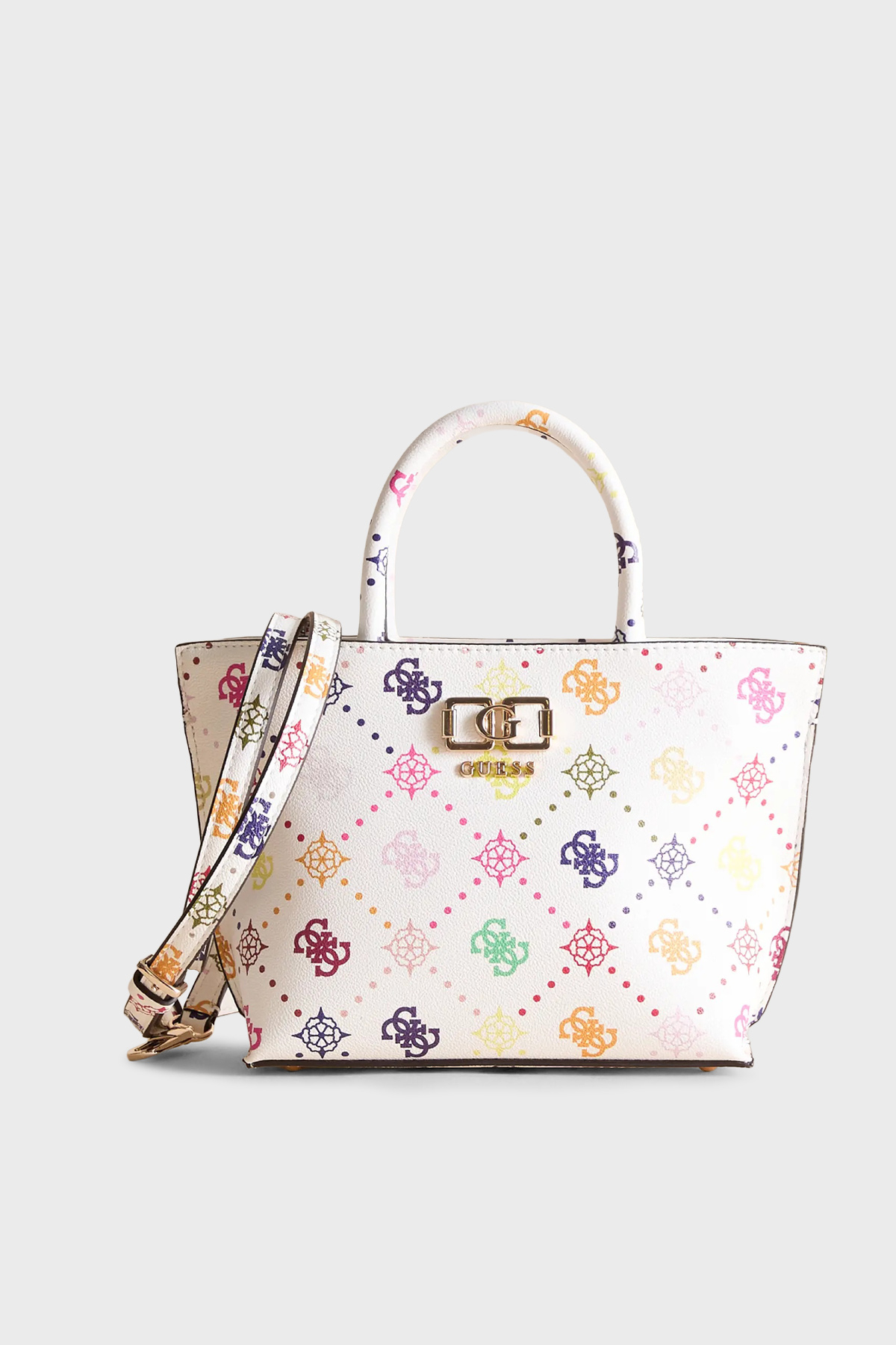 Guess Logolu Çıkarılabilir Askılı Tote Kadın Çanta HWGM99 28750 MUO EKRU