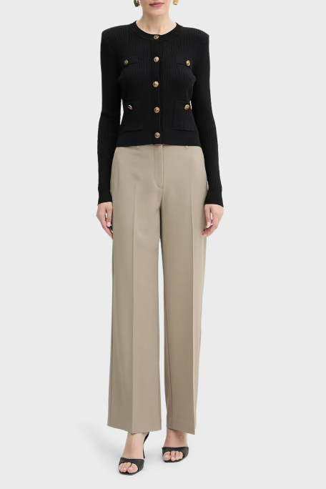 Guess Ls Cn Emmie Regular Fit Bisiklet Yaka Düğmeli Triko