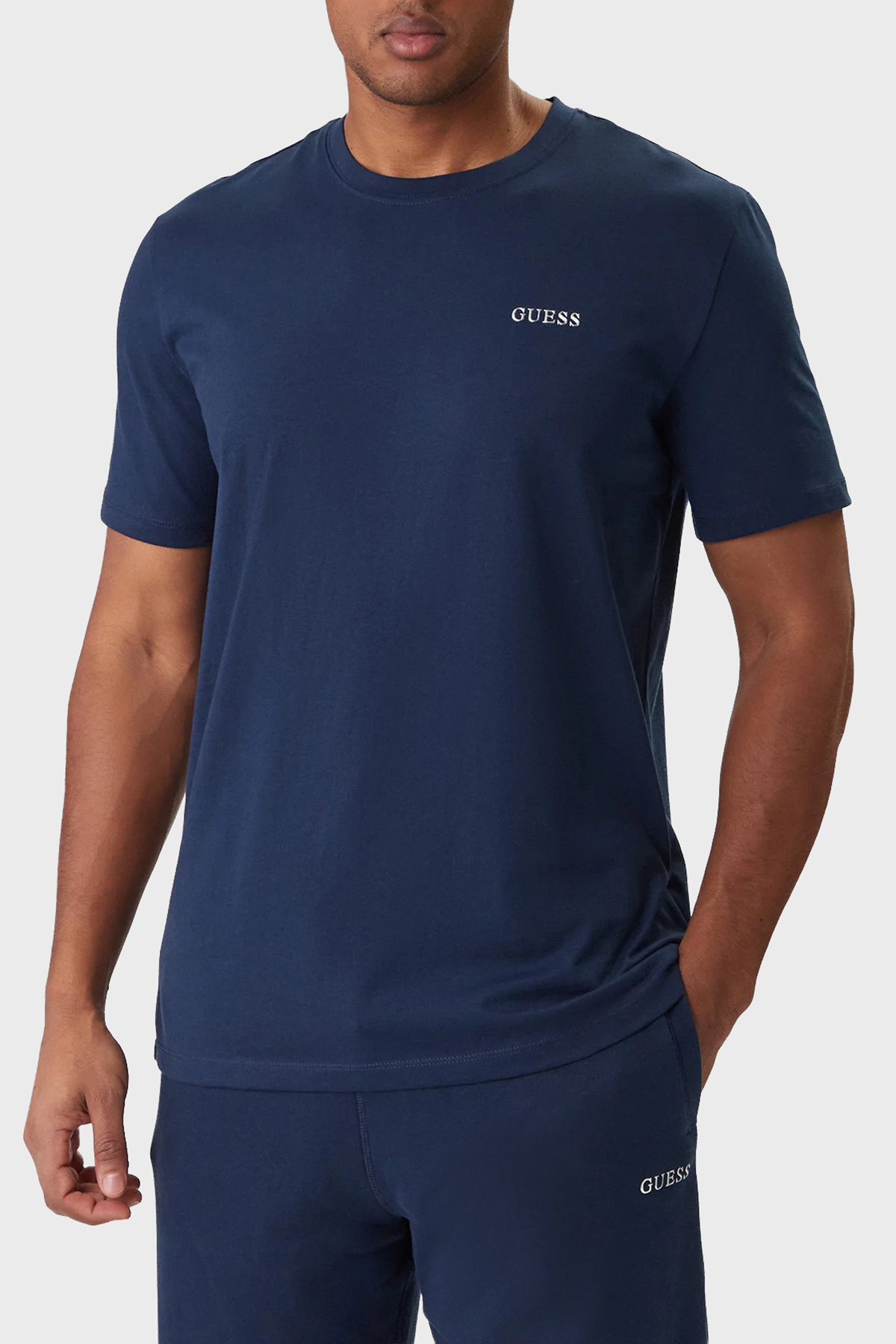 Guess Marzio Pamuklu Regular Fit Bisiklet Yaka  Z6RI17I3Z14 Erkek T Shirt Z6RI17 I3Z14 G7R1 MAVİ