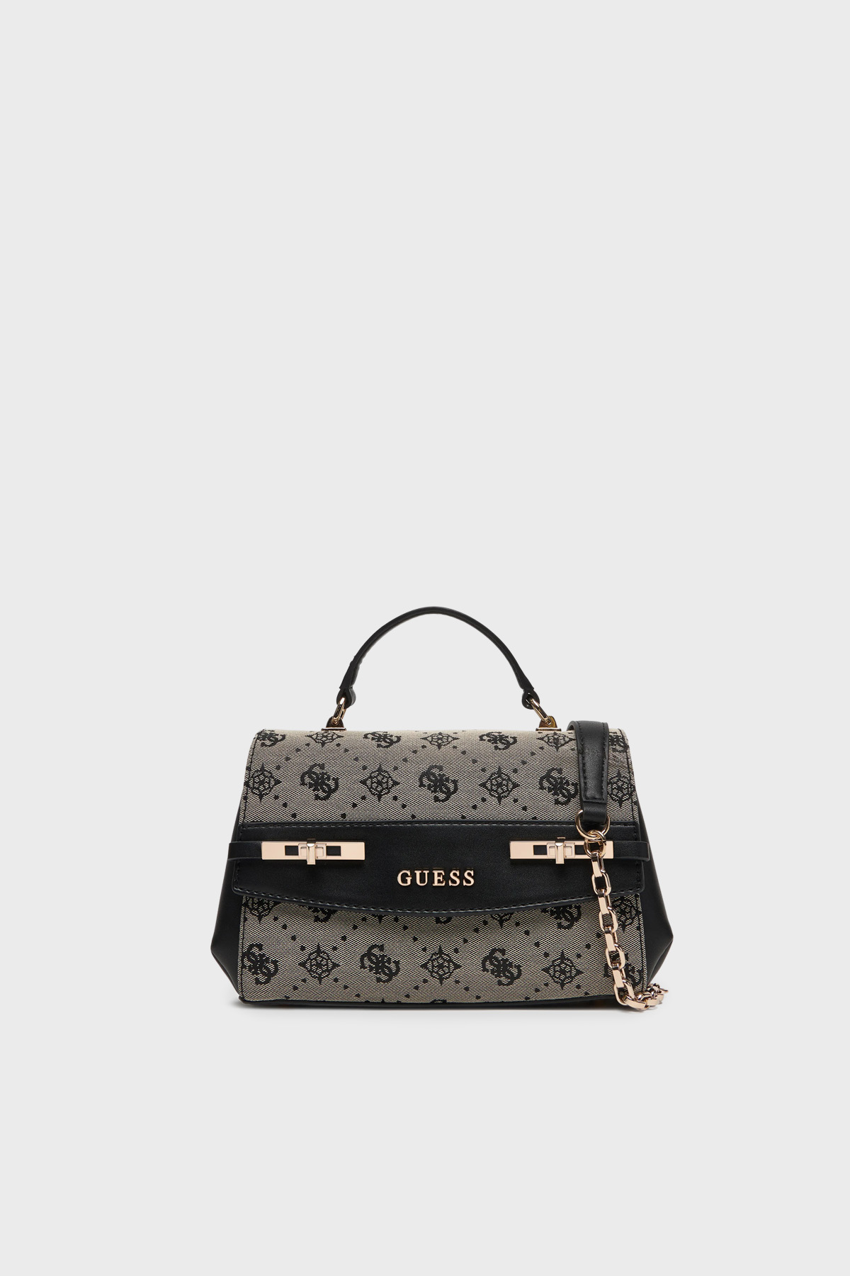 Guess Melinda 4G Logolu Çıkarılabilir Askılı  HWJP9902200 Kadın Çanta HWJP99 02200 BLO SİYAH