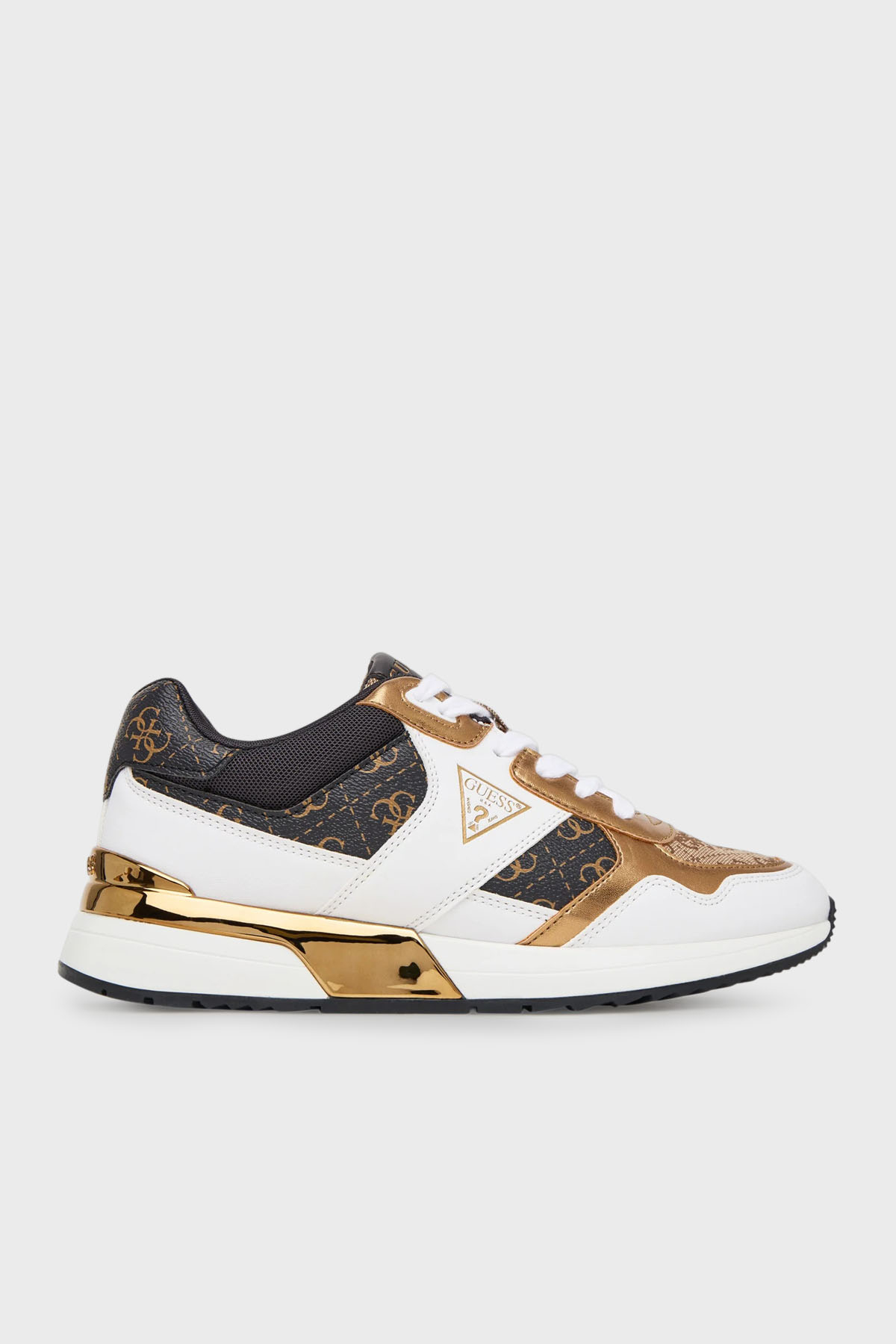 Guess Mickay Logolu Bağcıklı Sneaker   FLFMICFAL12 Kadın Ayakkabı FLFMIC FAL12 BEIBR BEJ