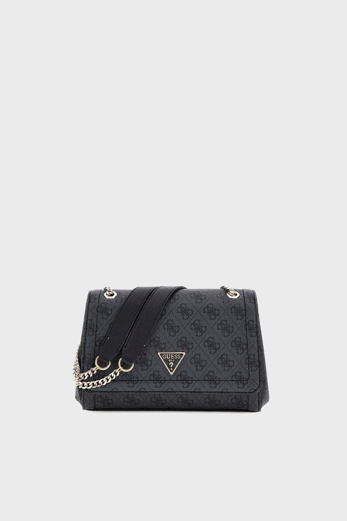Guess Noelle 4G Logo Baskılı Ayarlanabilir Zincir Askılı Çanta HWBG9672210 Kadın Cüzdan HWBG96 72210 CLO ANTRASİT