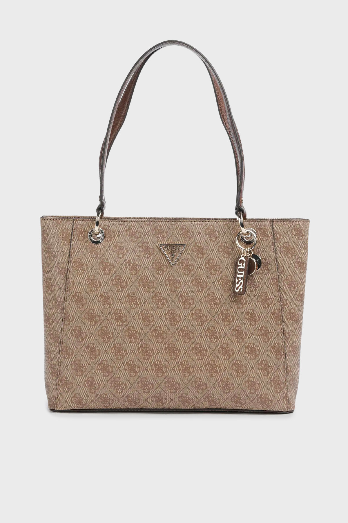 Guess Noelle 4G Logo Baskılı Fermuarlı Büyük Çanta HWBG9672250 Kadın Cüzdan HWBG96 72250 LGW KAHVE