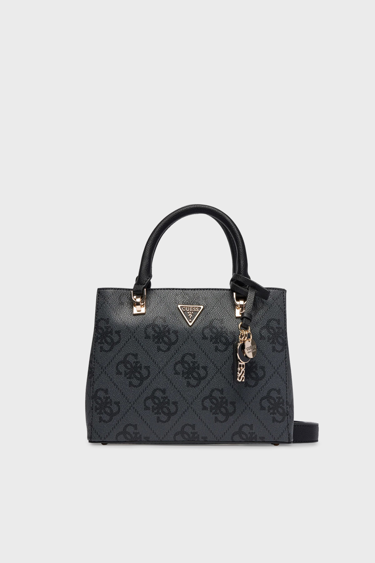 Guess Noelle 4G Logolu Çıkarılabilir Askılı  HWSO9672050 Kadın Çanta HWSO96 72050 CLO ANTRASİT