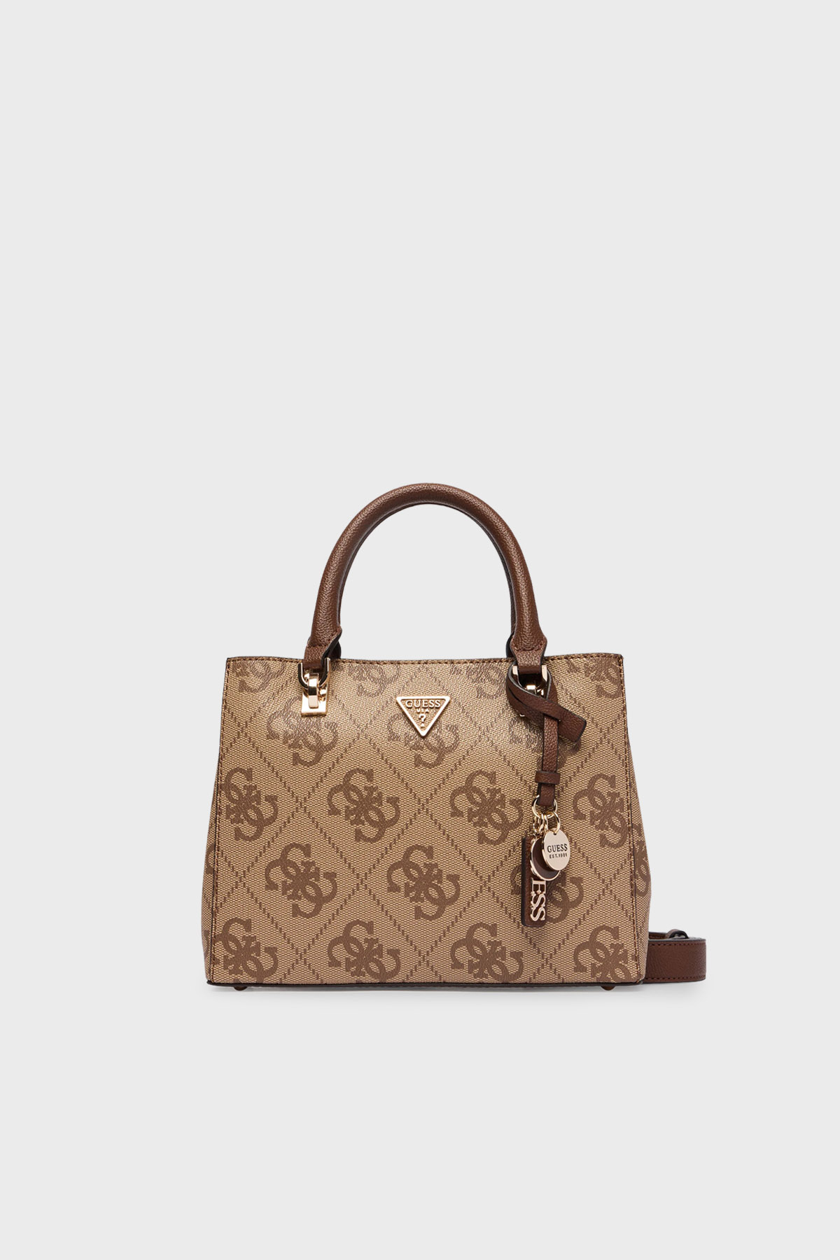Guess Noelle 4G Logolu Çıkarılabilir Askılı  HWSO9672050 Kadın Çanta HWSO96 72050 LGW KAHVE