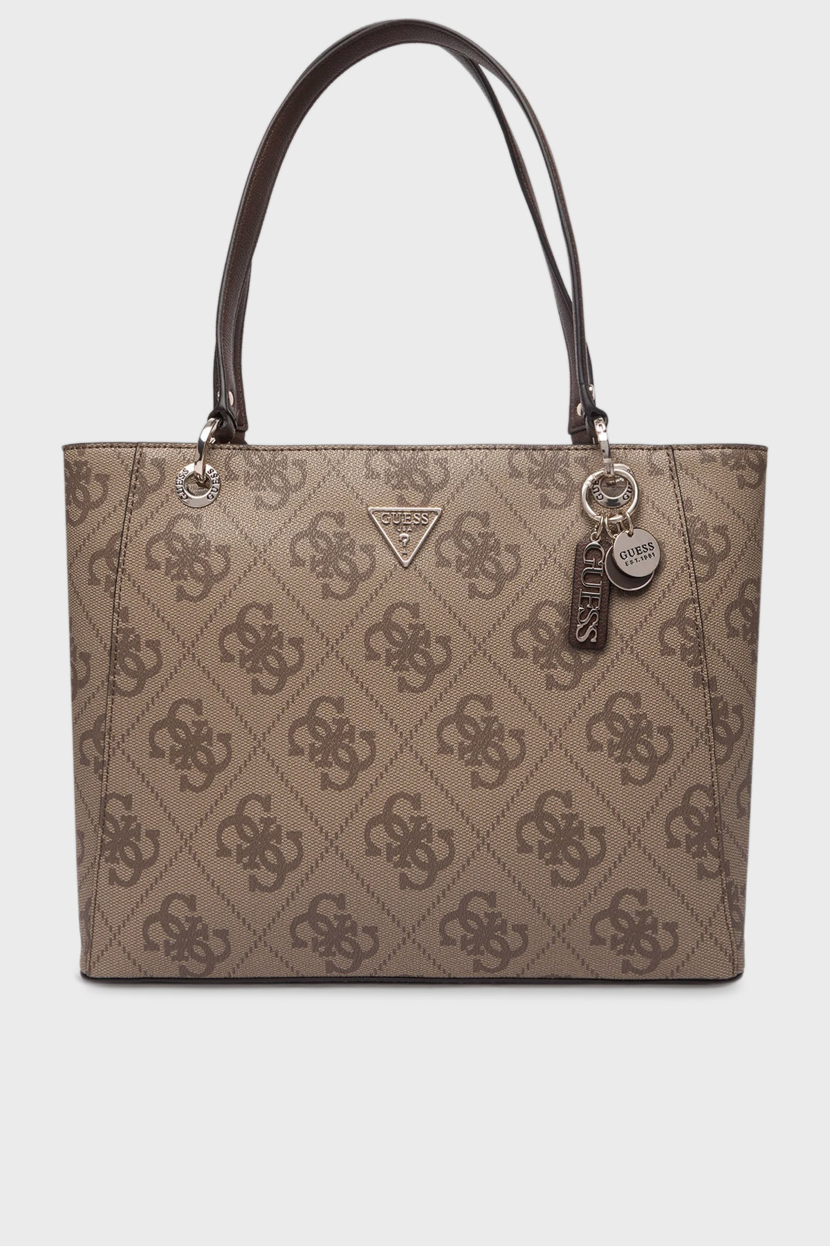 Guess Noelle 4G Logolu Omuz Askılı Tote  HWSO9672250 Kadın Çanta HWSO96 72250 LGW KAHVE