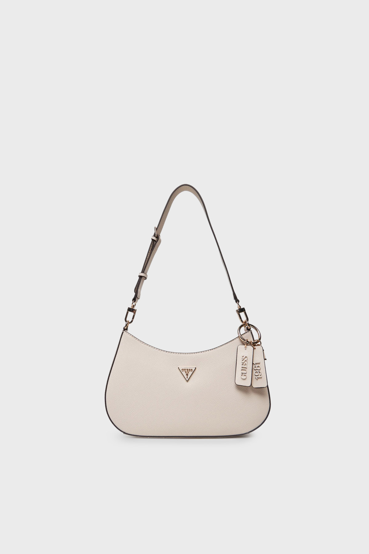 Guess Noelle Logolu Ayarlanabilir Omuz Askılı  HWZG9672180 Kadın Çanta HWZG96 72180 TAU BEJ