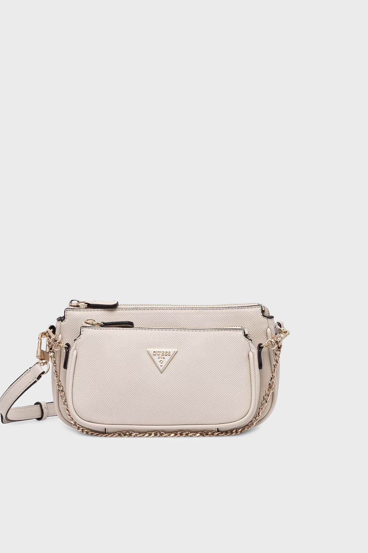 Guess Noelle Logolu Çıkarılabilir Akılı Zincir Detaylı  HWZG9672710 Kadın Çanta HWZG96 72710 TAU KAHVE