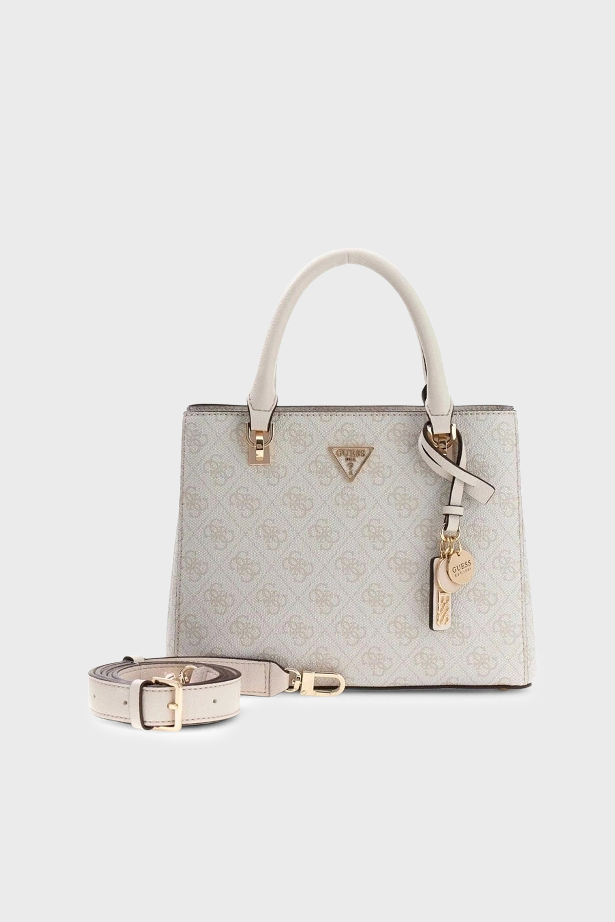 Guess Noelle Logolu Çıkarılabilir Askılı  HWBG9672050 Kadın Çanta HWBG96 72050 BNN KREM