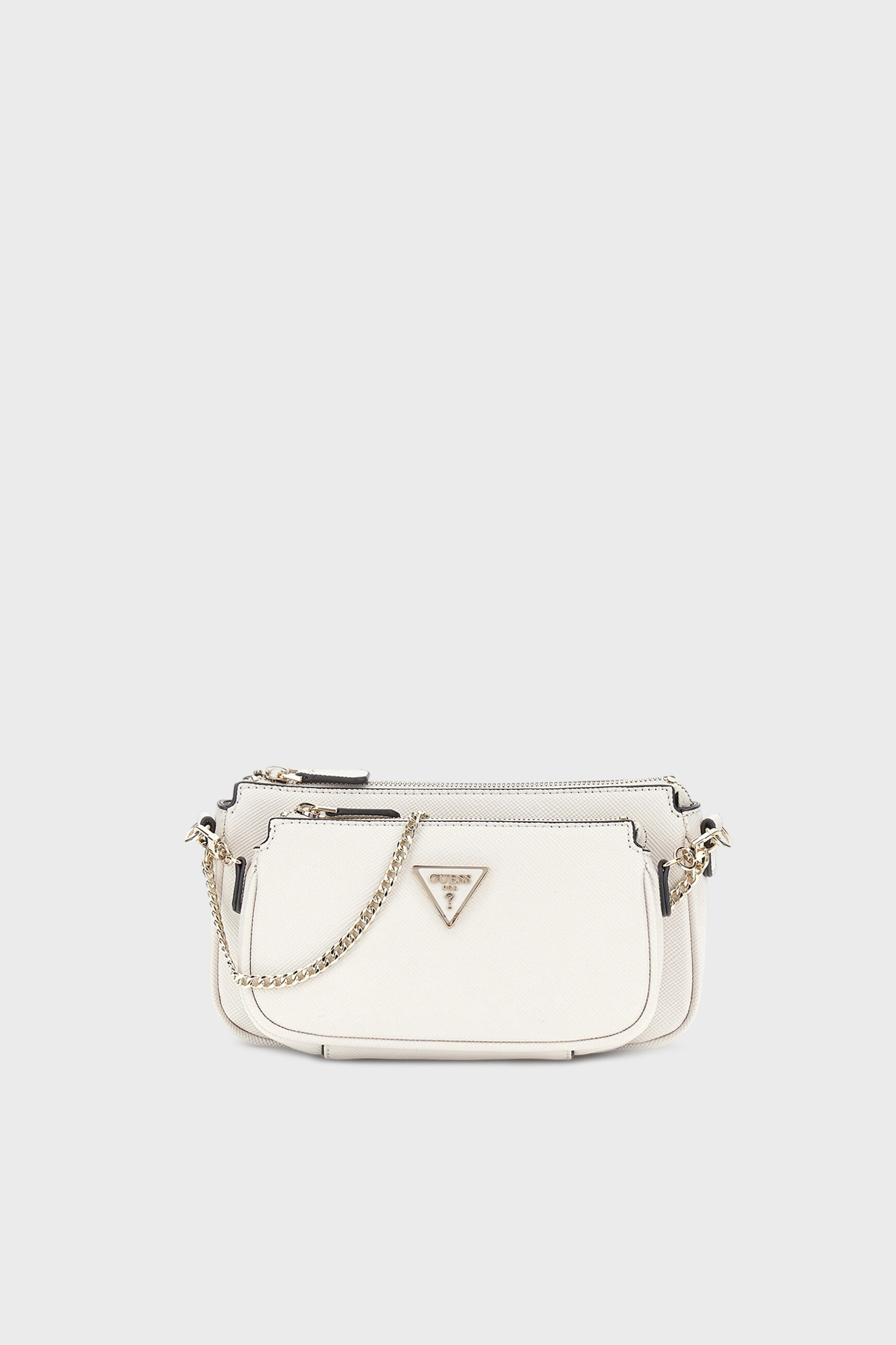 Guess Noelle Logolu Çıkarılabilir Askılı Zincir Detaylı  HWZG9672710 Kadın Çanta HWZG96 72710 BON KREM