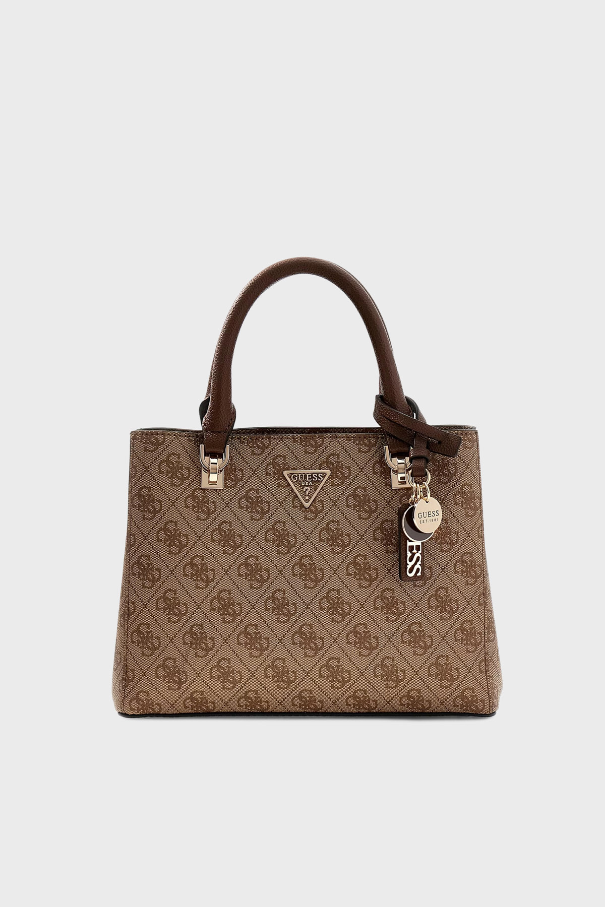 Guess Noelle Logolu Çıkarlabilir Askılı  HWBG9672050 Kadın Çanta HWBG96 72050 LGW KAHVE
