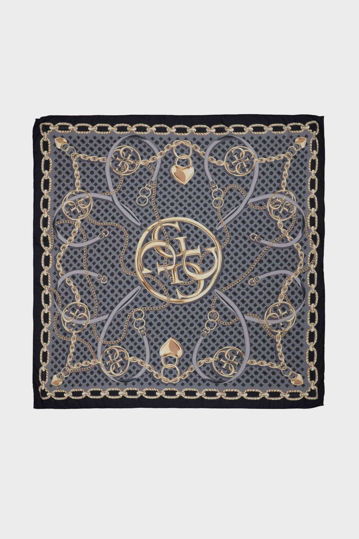 Guess Logolu 130 x 130 Modal  AW5462MOD03 Kadın Eşarp AW5462 MOD03 BLA SİYAH