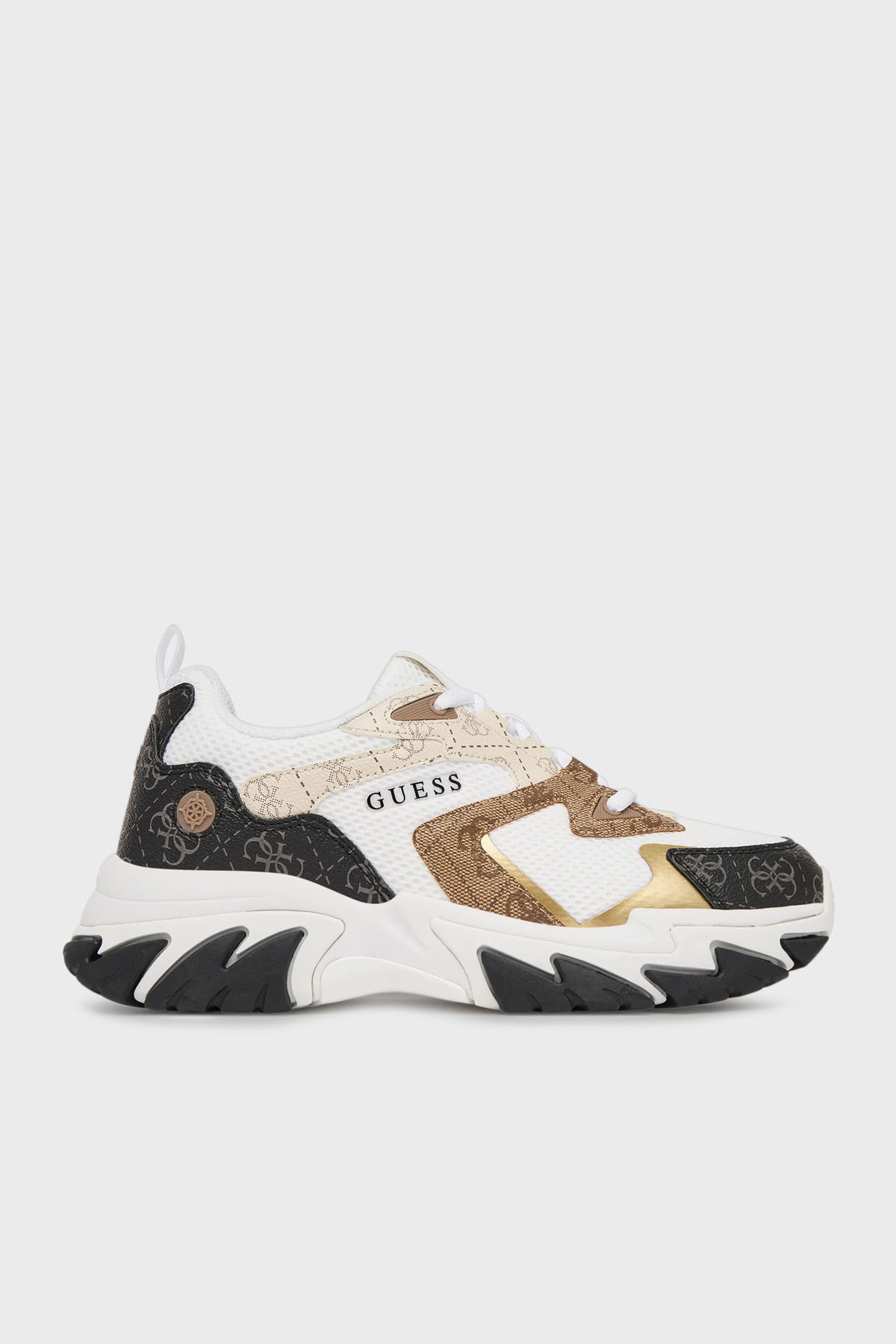 Guess Notiss Logolu Bağcıklı Sneaker  FLPNTSFAL12 Kadın Ayakkabı FLPNTS FAL12 BEIBR BEJ