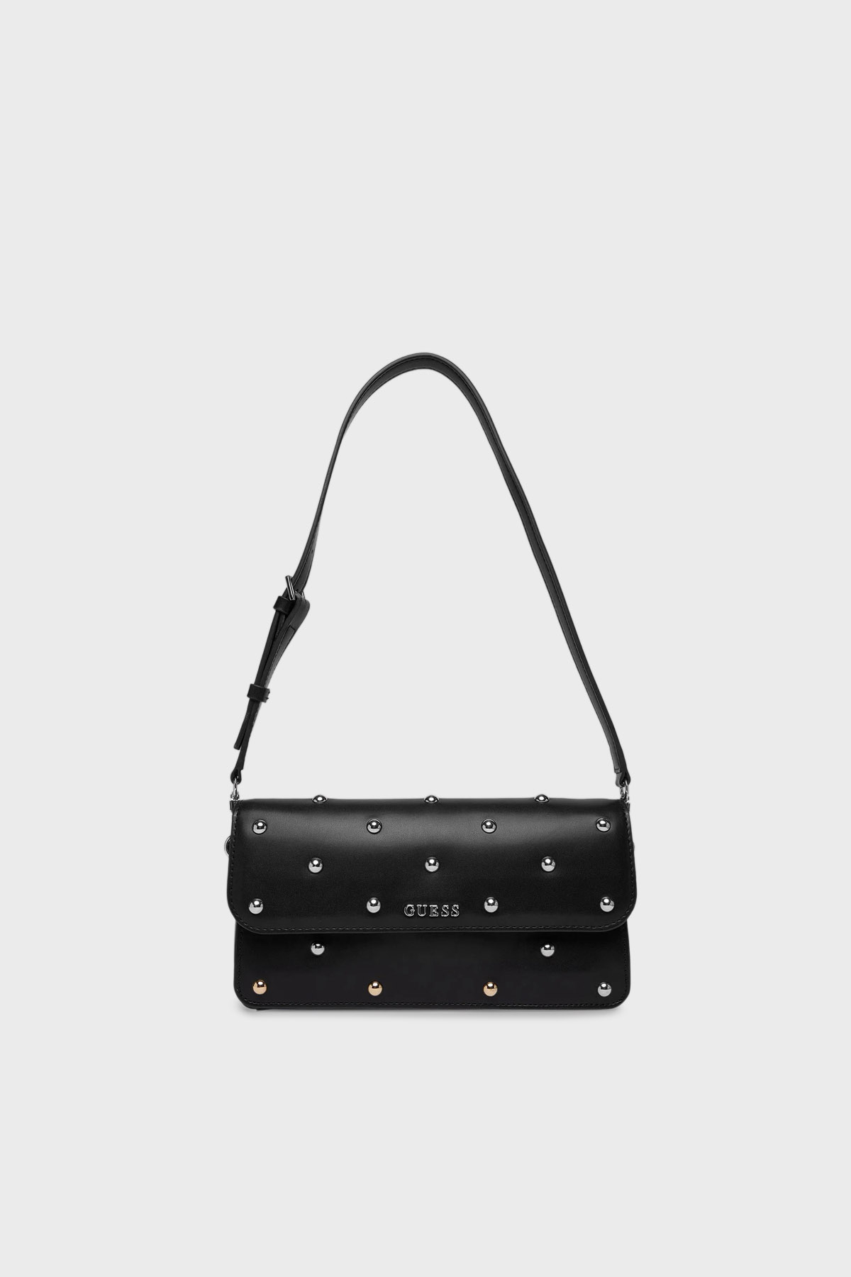 Guess Sadie Zımba Detaylı Ayarlanabilir Omuz Askılı  HWVG8118190 Kadın Çanta HWVG81 18190 BLA SİYAH
