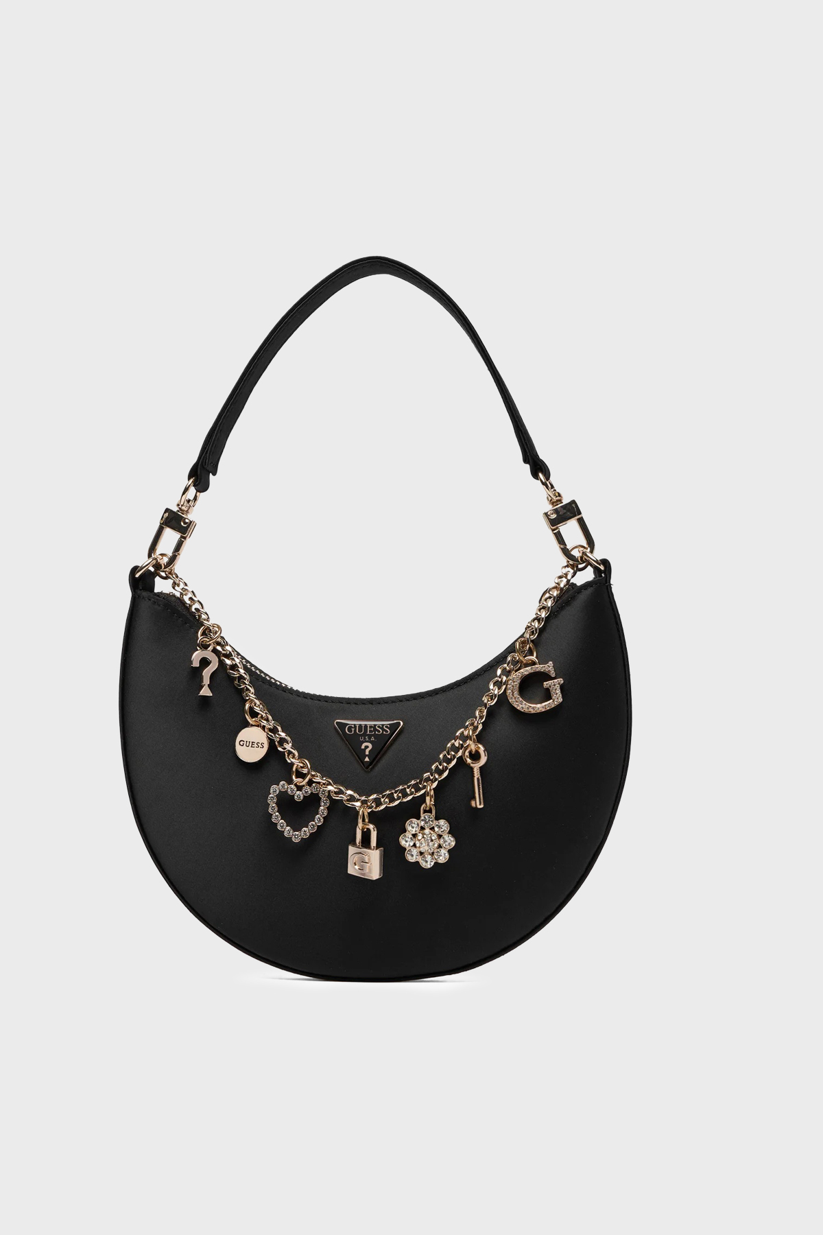 Guess Tasmin Aksesuar Detaylı Çıkarılabilir Askılı  HWES9931720 Kadın Çanta HWES99 31720 BLA SİYAH