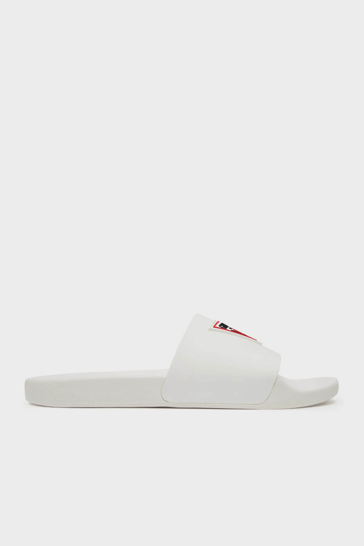 Guess Üçgen Logolu  FMJTOTELL19 Erkek Terlik FMJTOT ELL19 WHITE BEYAZ
