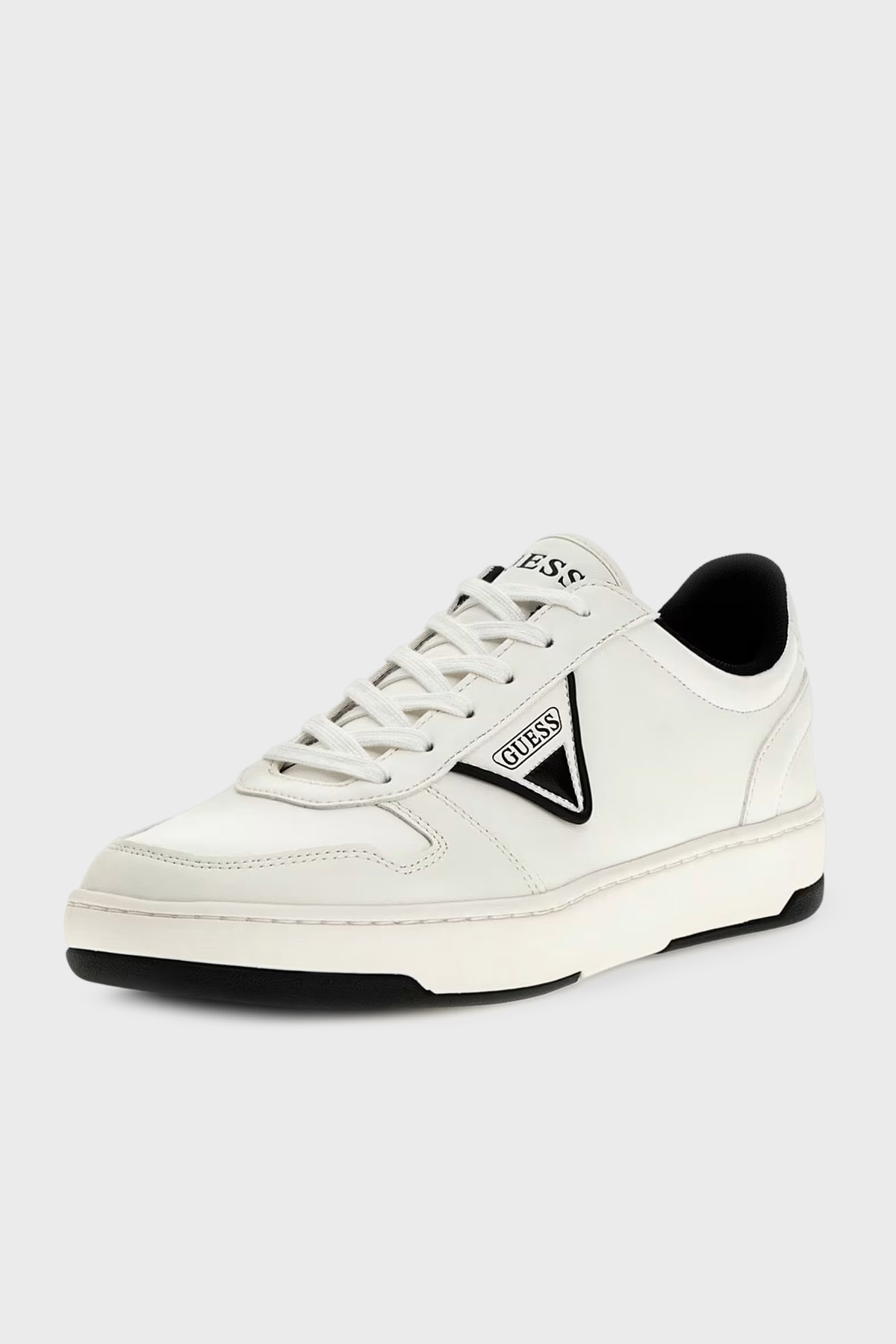 Guess Vincent Logolu Bağcıklı Sneaker   FMPVINELE12 Erkek Ayakkabı FMPVIN ELE12 WHBLK SİYAH