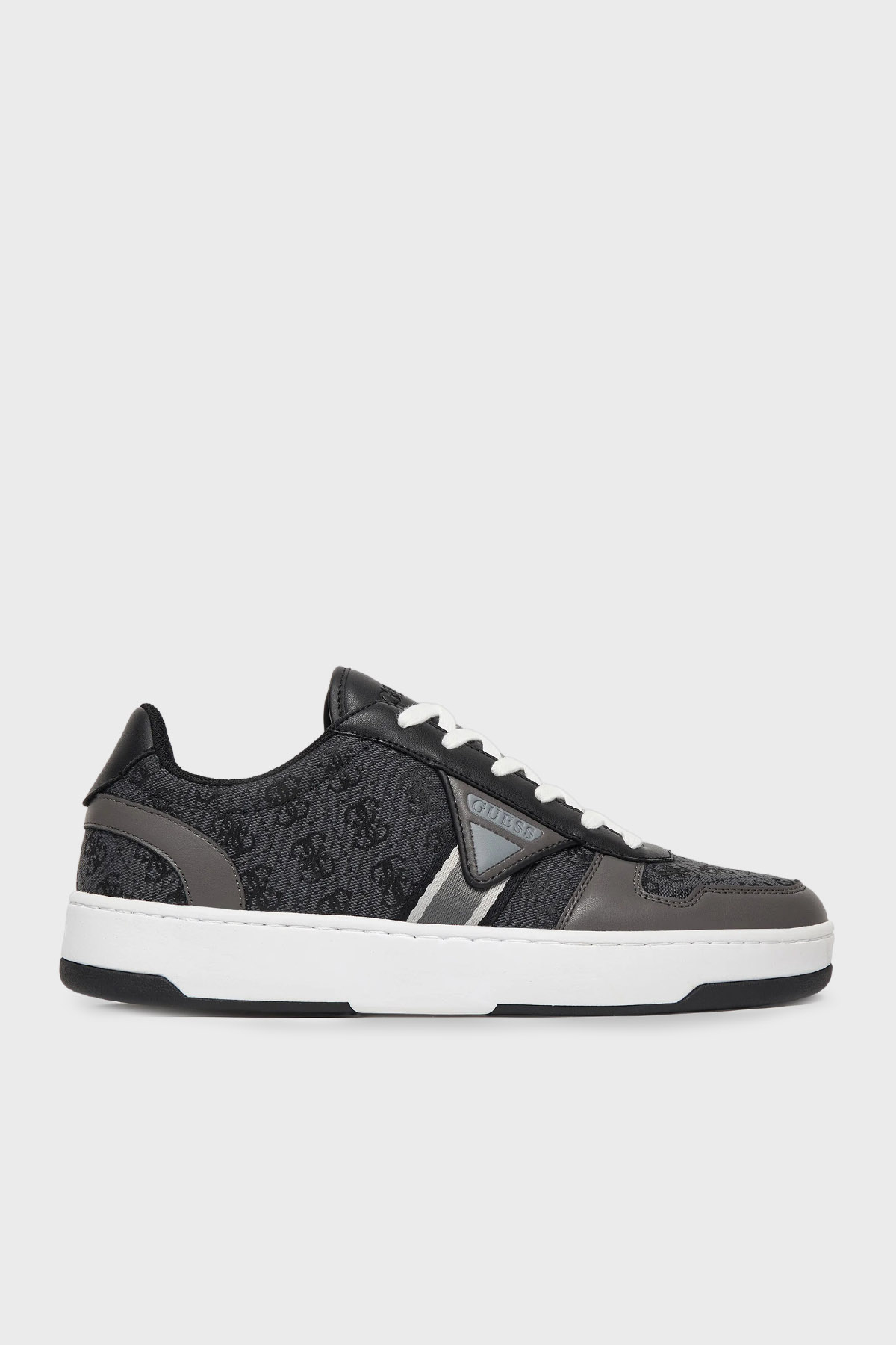 Guess Vincent Logolu Bağcıklı Sneaker   FMPVINFAL12 Erkek Ayakkabı FMPVIN FAL12 BLACK SİYAH