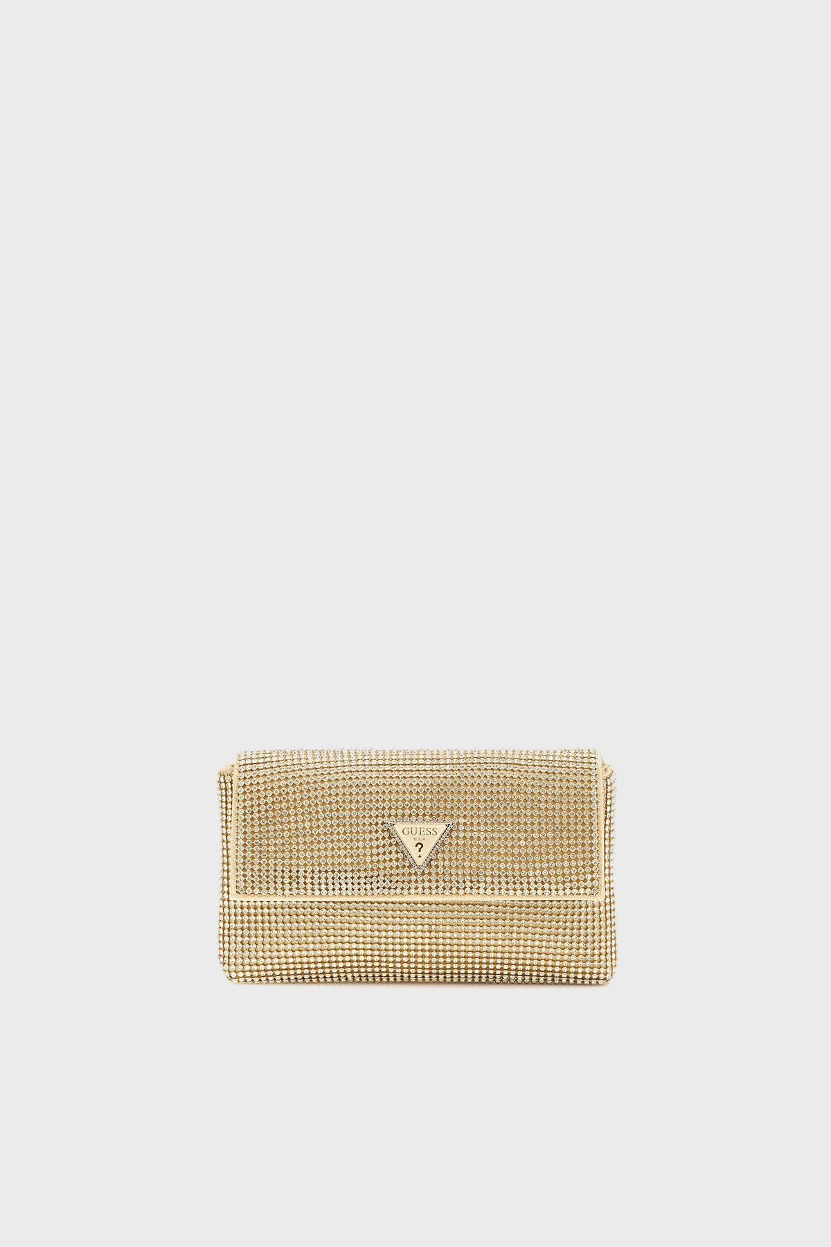 Guess Zalina Taşlı Çıkarılabilir Zincir Askılı Mini  HWRP9350700 Kadın Çanta HWRP93 50700 GOL GOLD
