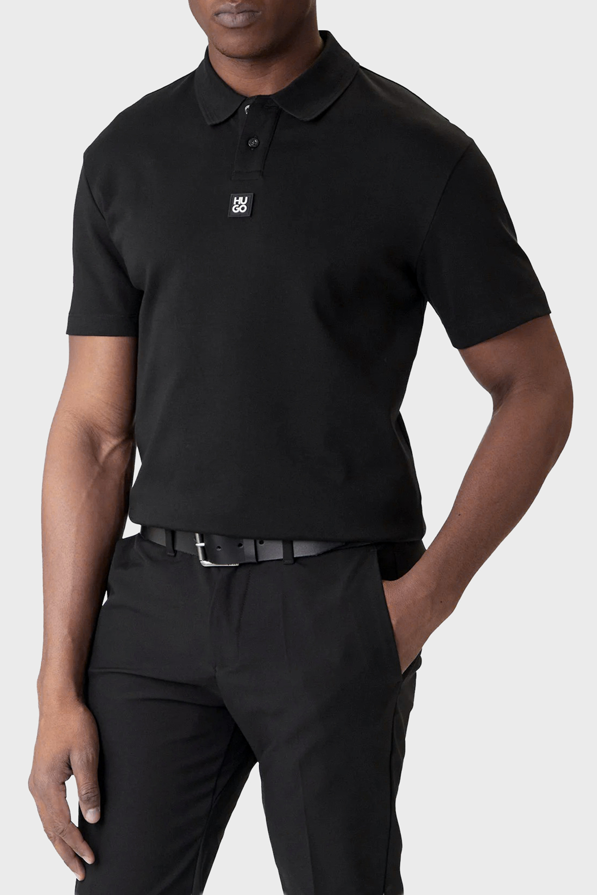 Hugo % 100 Pamuk Regular Fit Düğmeli Erkek Polo 50517638 002 SİYAH