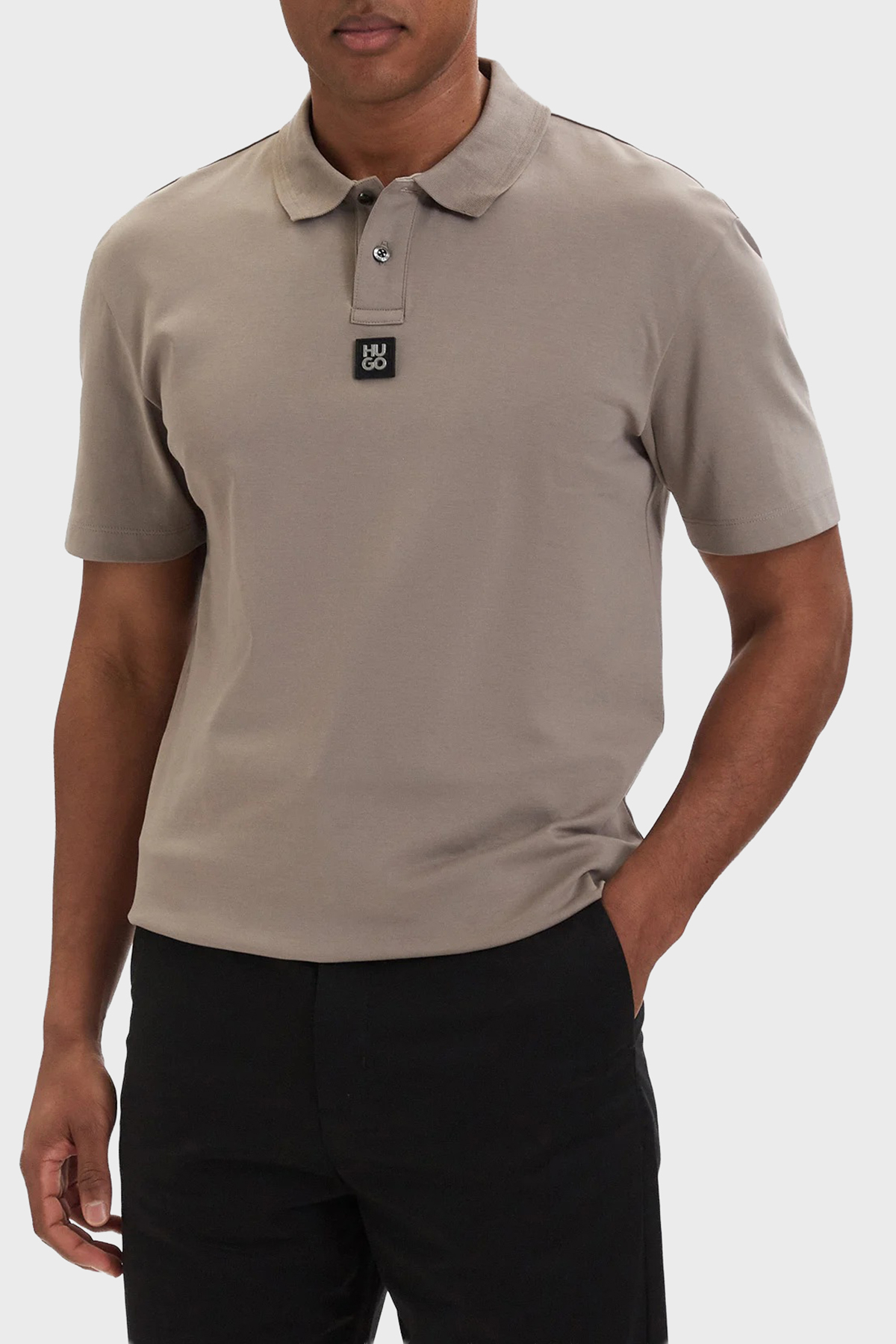 Hugo % 100 Pamuk Regular Fit Düğmeli Erkek Polo 50517638 237 GRİ