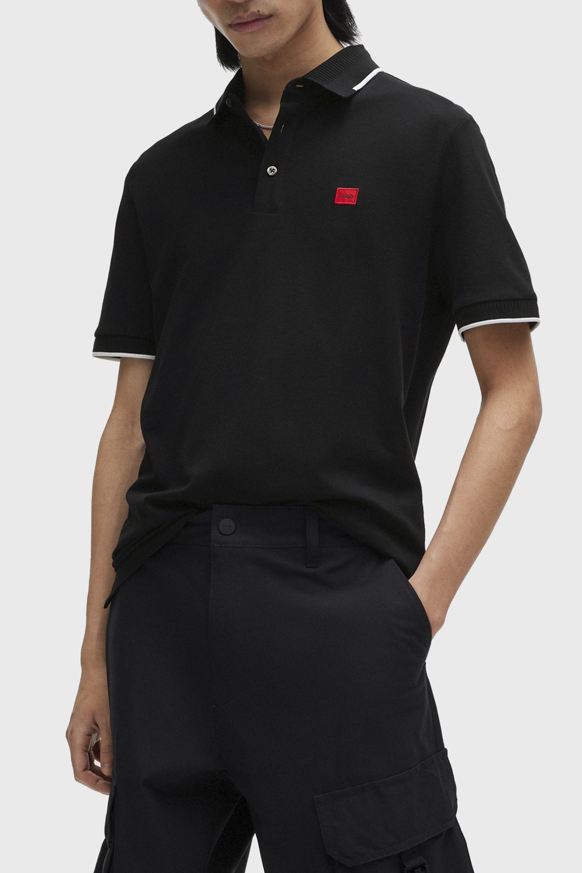 Hugo % 100 Pamuk Slim Fit Erkek Polo Yaka T Shirt 50490775 002 SİYAH