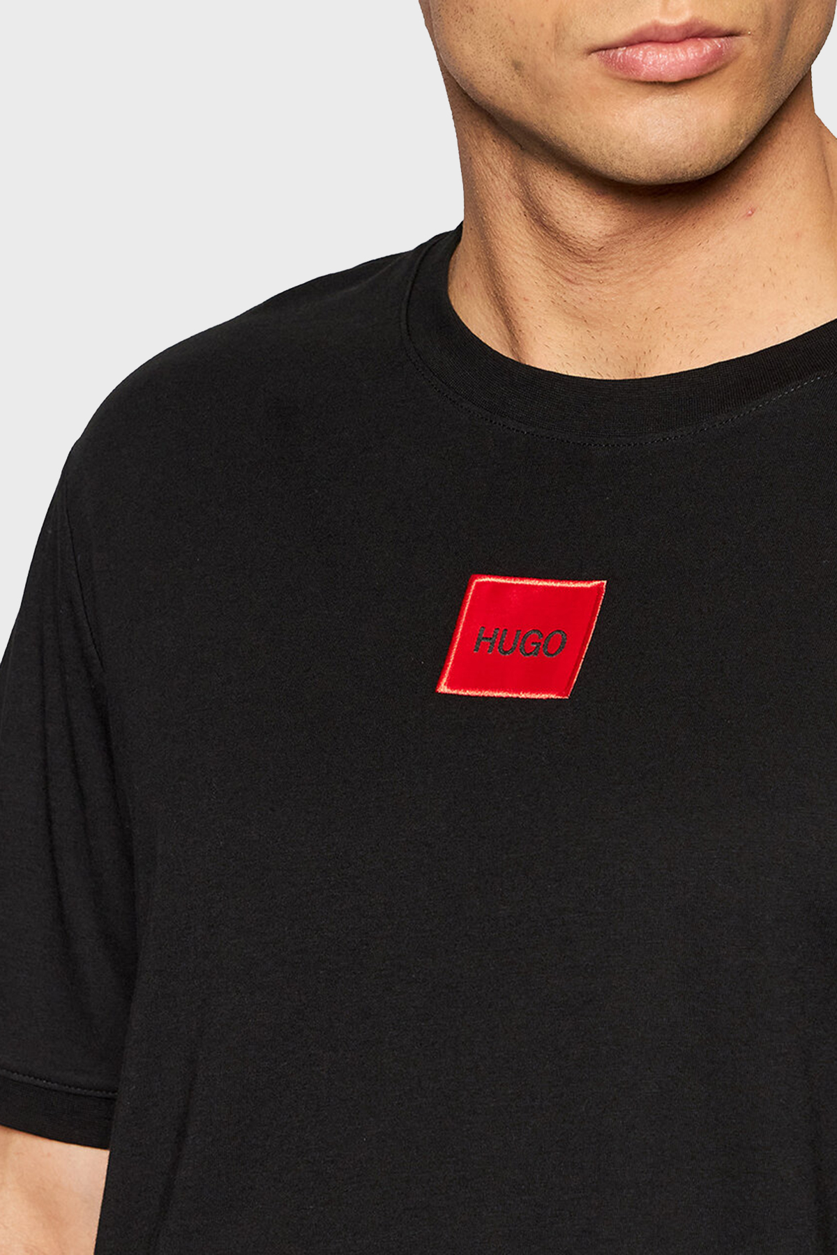 Hugo Baskılı Regular Fit Bisiklet Yaka % 100 Pamuk Erkek T