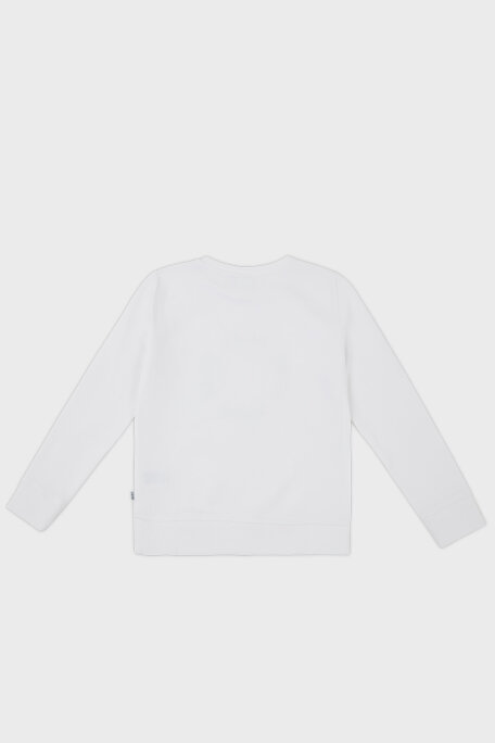 Hugo Boss Pamuklu Bisiklet Yaka Çocuk 25L39 10B Sweat 25L39/10B WHITE BEYAZ - 2