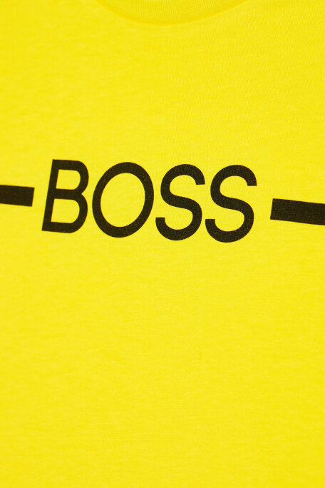 Hugo Boss Pamuklu Bisiklet Yaka Çocuk T Shirt 25G97/553 YELLOW SARI - 3