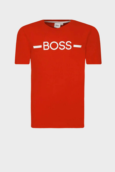 Hugo Boss Pamuklu Bisiklet Yaka Çocuk T Shirt 25G97/997 RED KIRMIZI - 1
