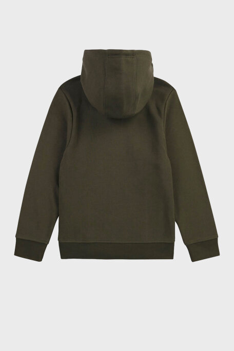 Hugo Boss Pamuklu Fermuarlı Kapüşonlu Çocuk Sweat 25M09/64C KAKI HAKİ - 2