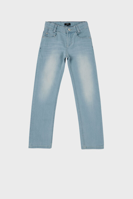 Hugo Boss Streç Pamuklu Regular Fit Çocuk Jeans 24713 Z25 Kot Pantolon 24713/Z25 STONE Buz Mavisi - 1